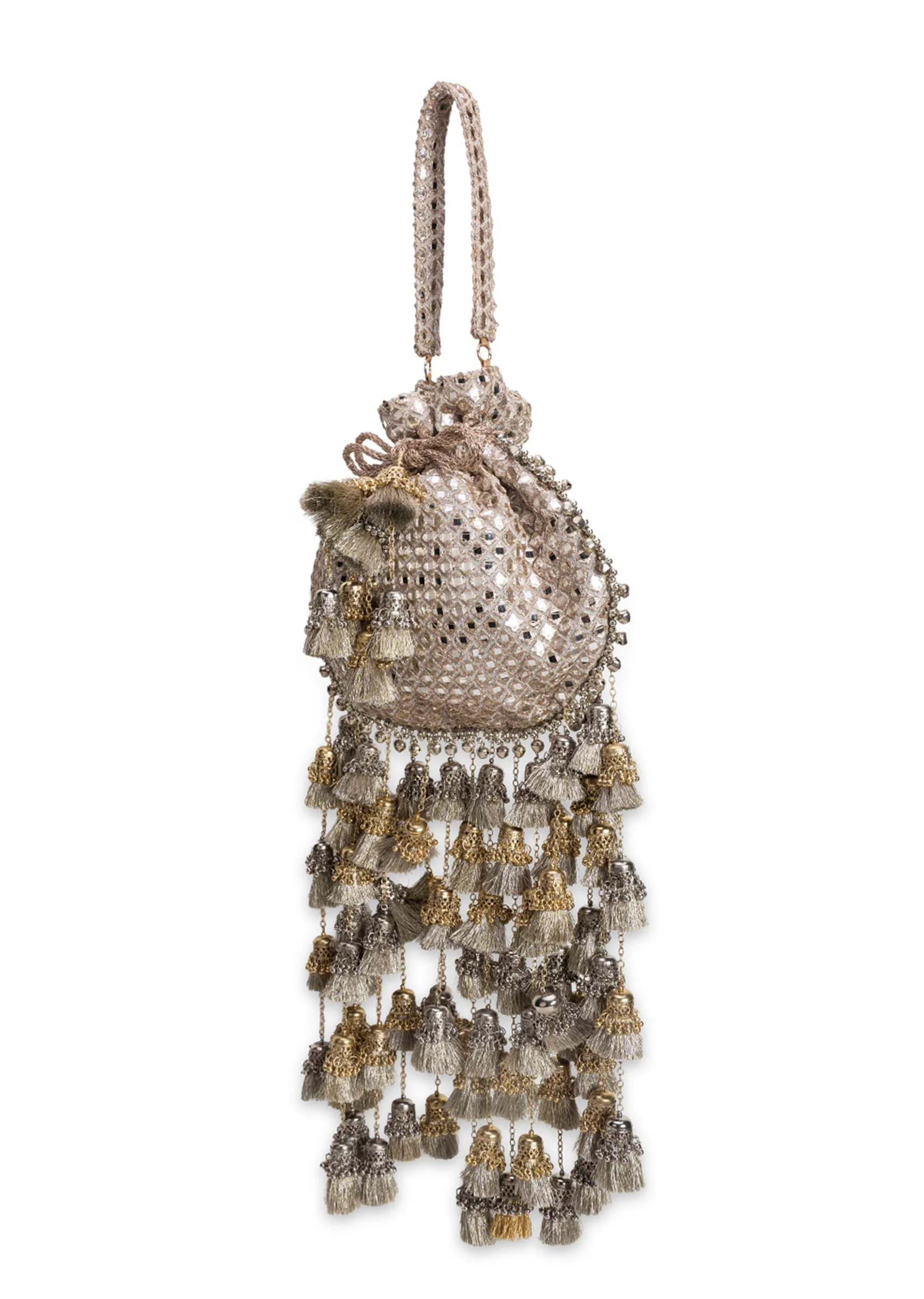 Gold Silk Potli Bag - Image 5