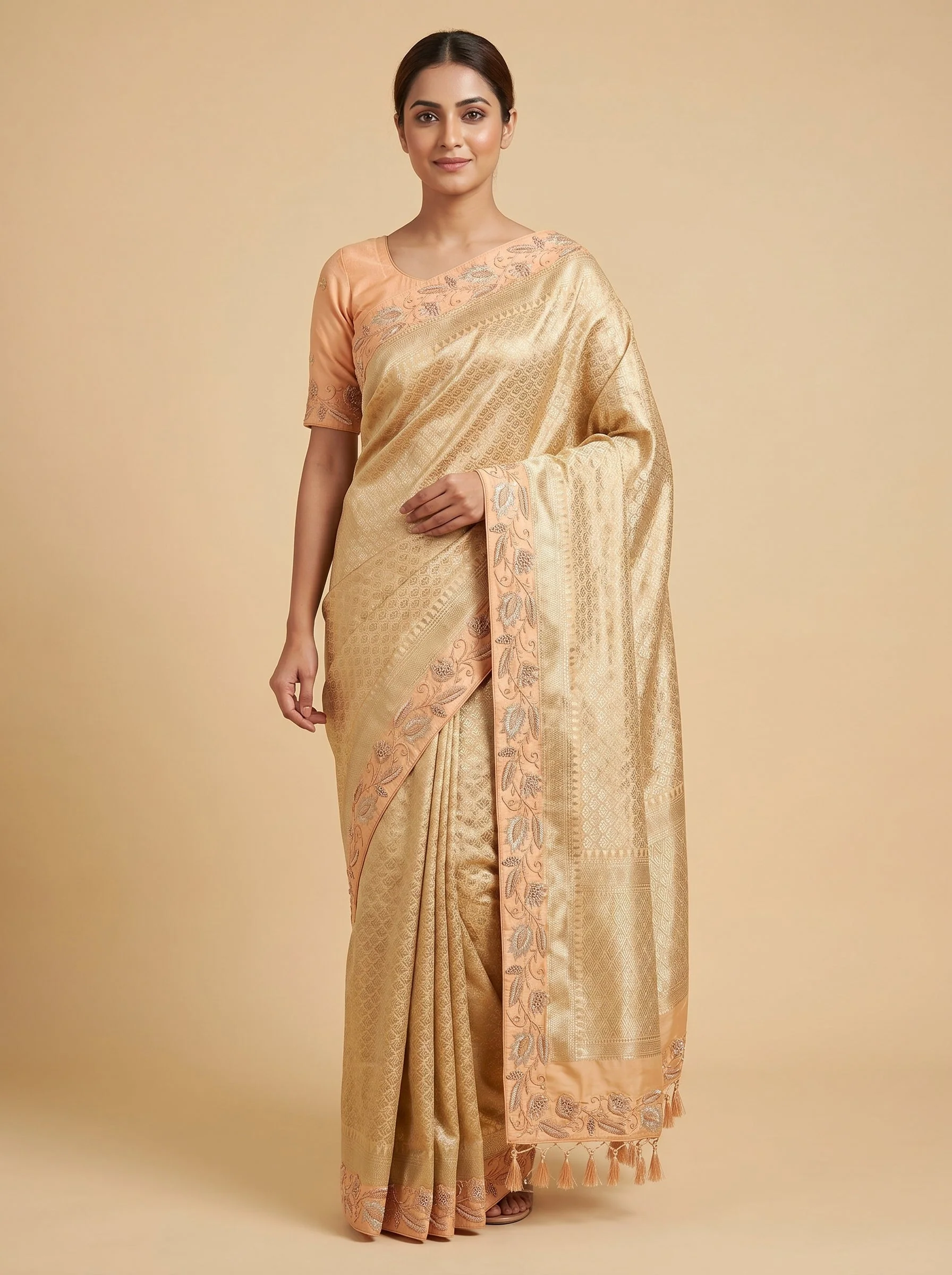 Golden Luxe Elegance Saree