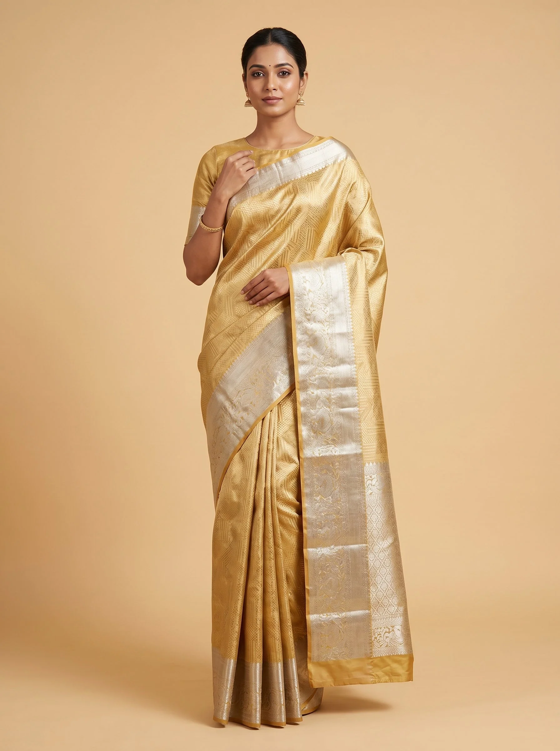 Golden Opulence Handloom Saree