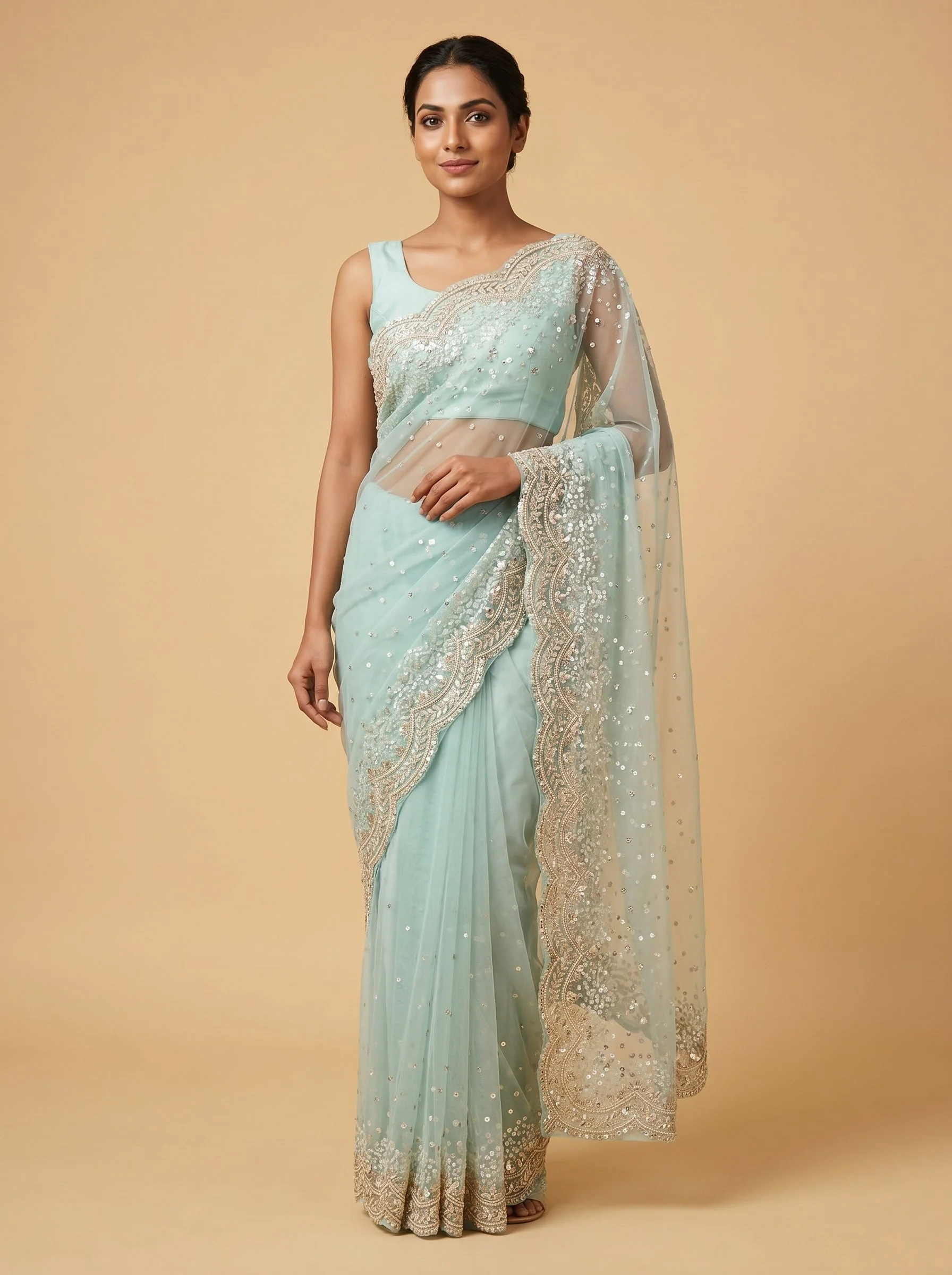 Golden Radiance Charm Saree