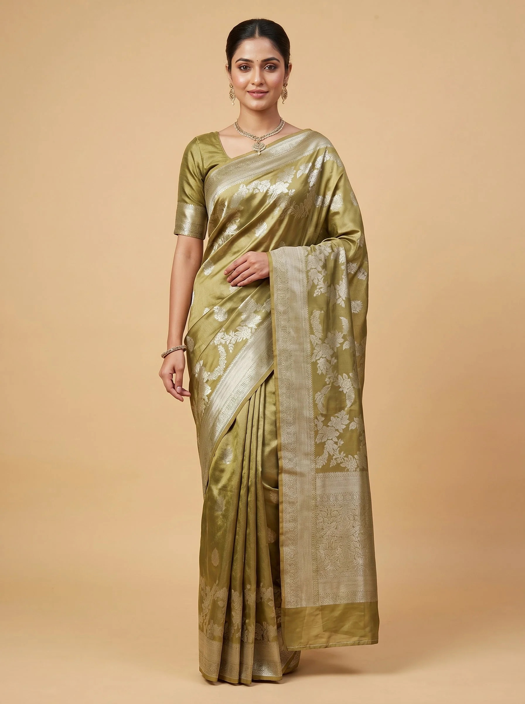 Golden Whisper Handloom Saree