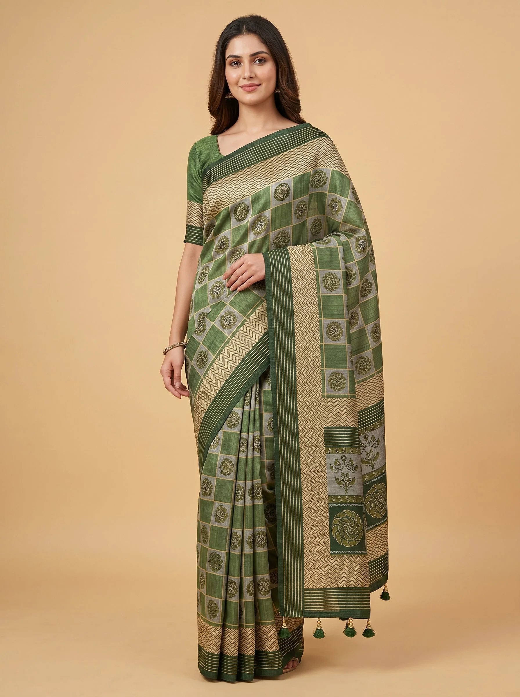 Graphite Pencil Charm Saree
