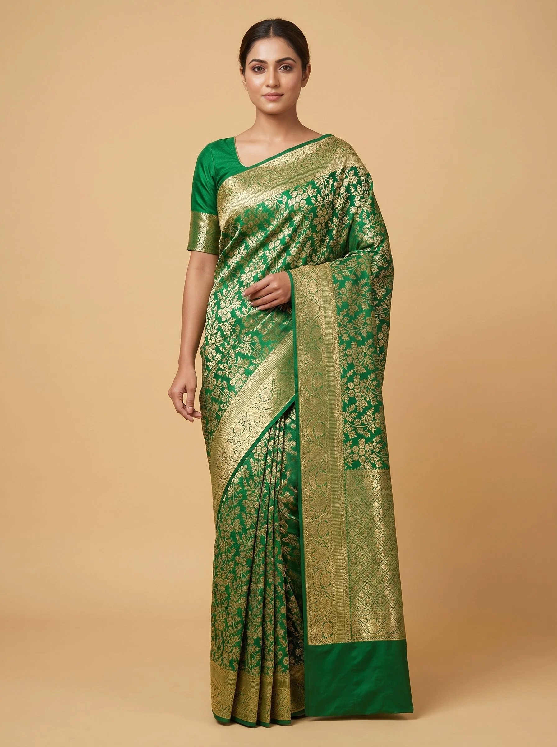 Green Lush Drape Handloom Saree