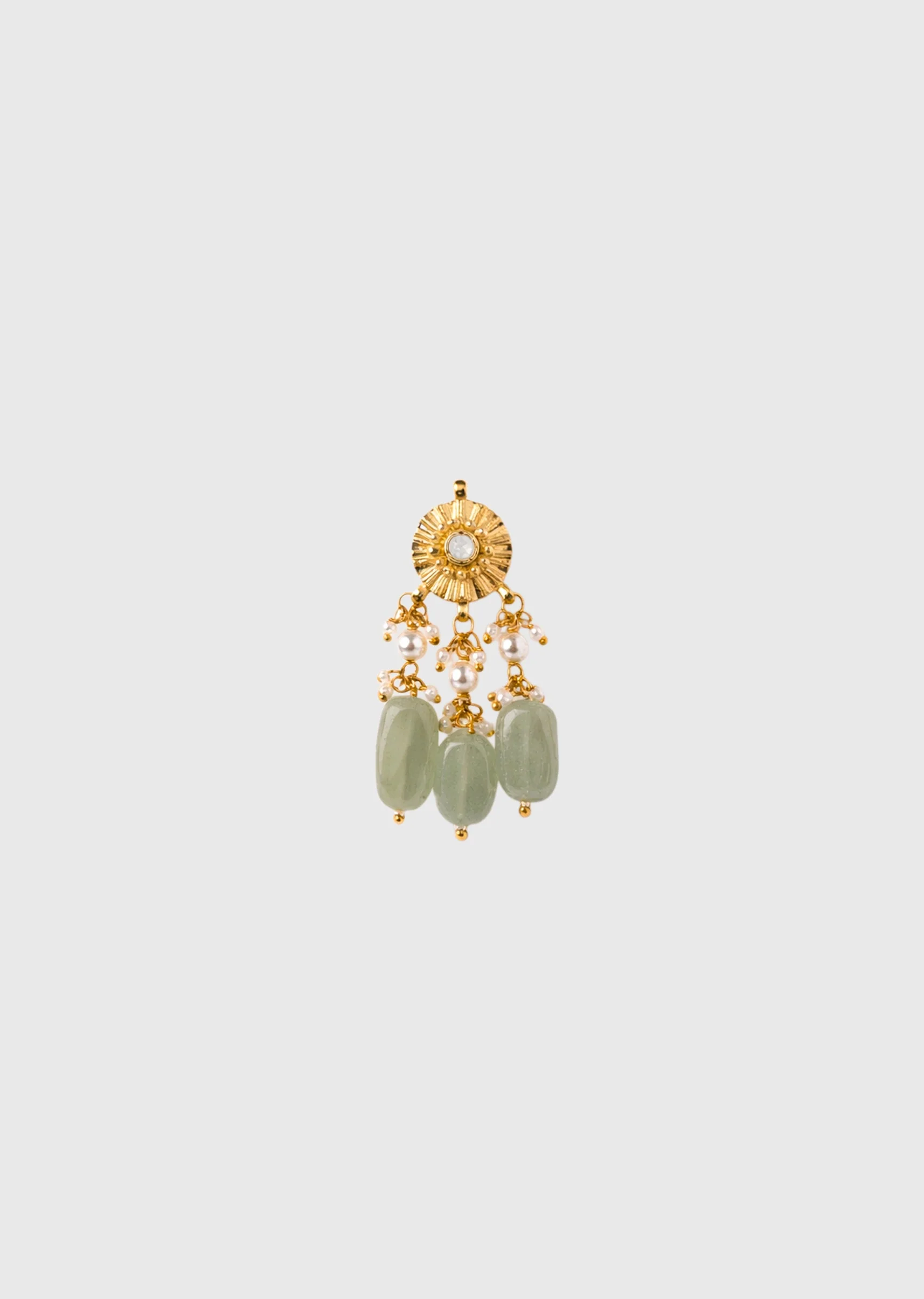 Green Pearl Necklace Set - Image 4