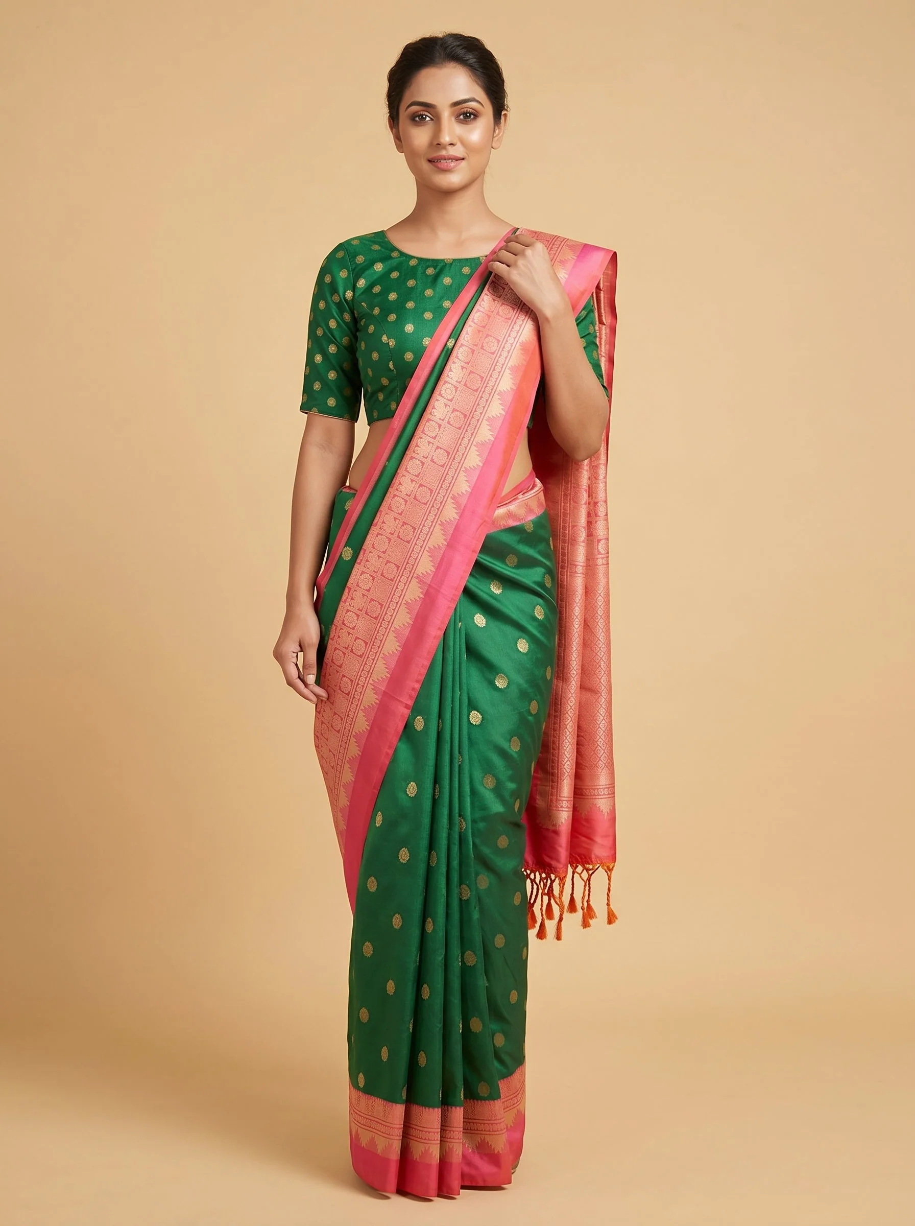 Green Radiance Handloom Saree