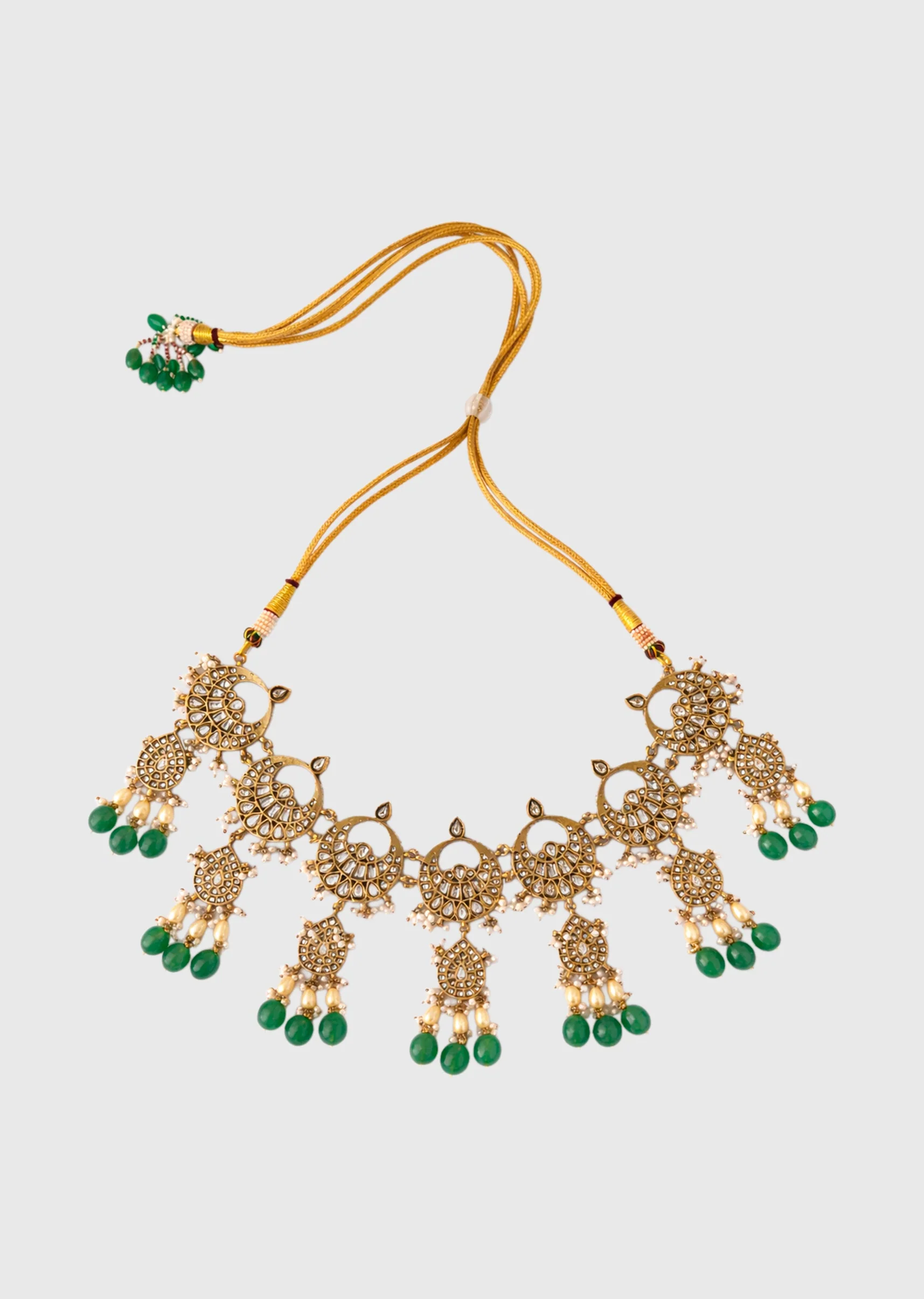 Green Regal Glow Necklace Set - Image 2