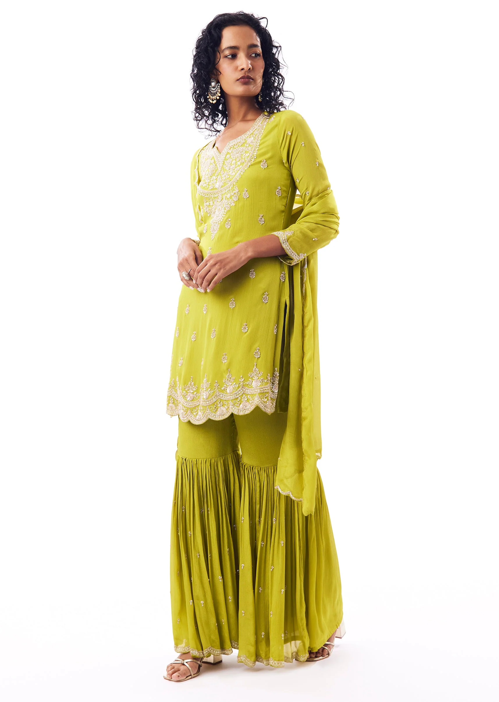 Green Sharara Suit - Image 3