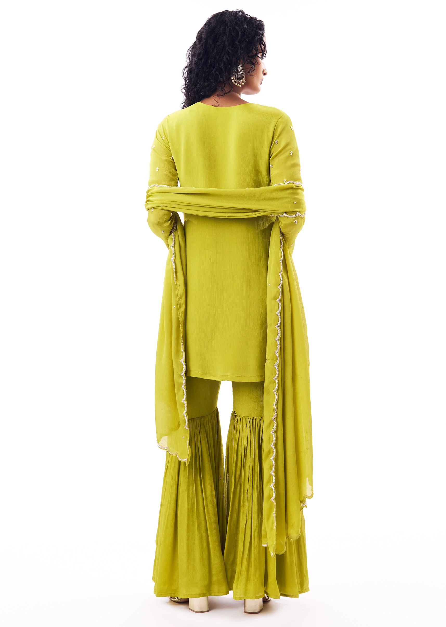 Green Sharara Suit - Image 5