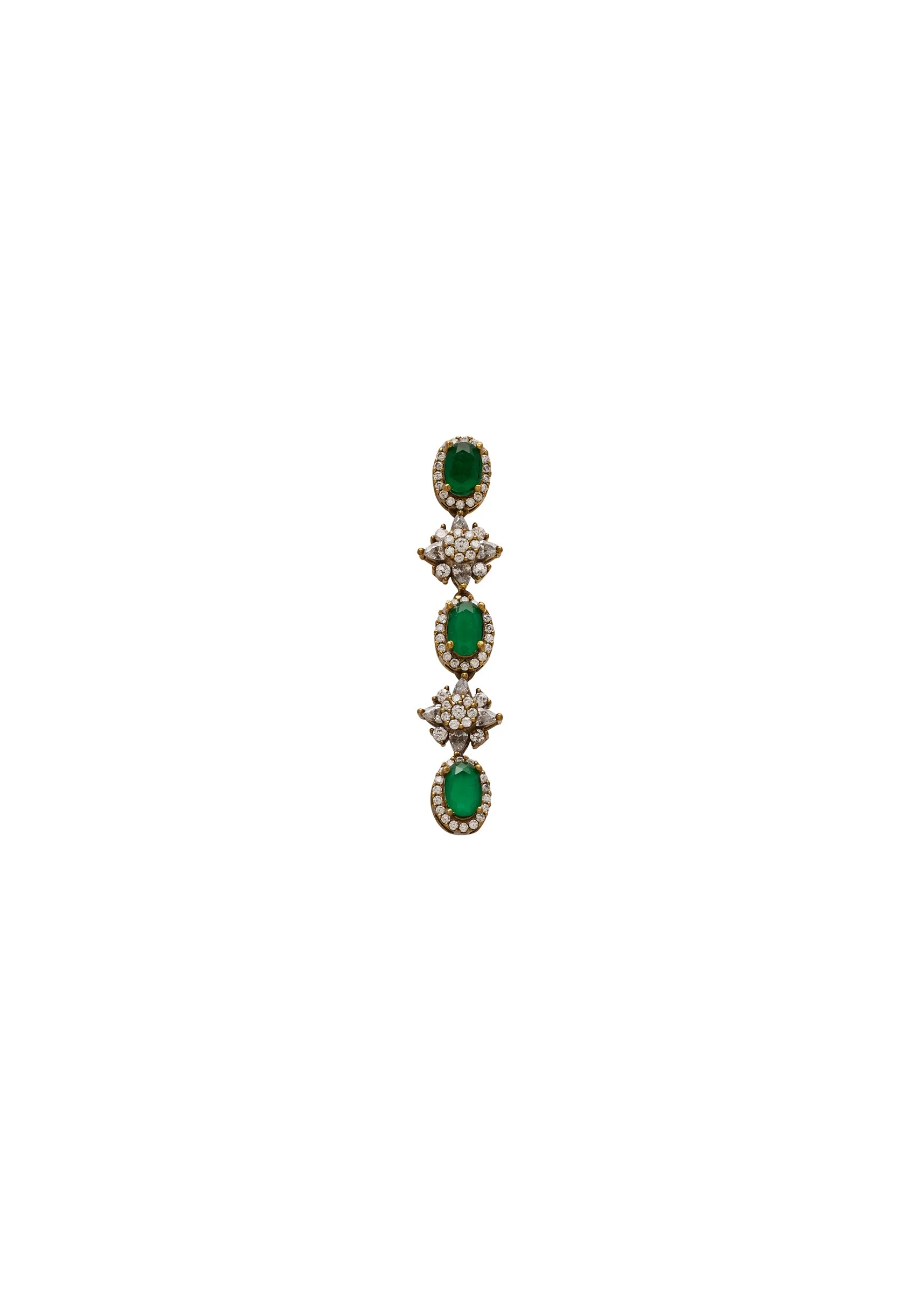 Green Stone Necklace Set - Image 5