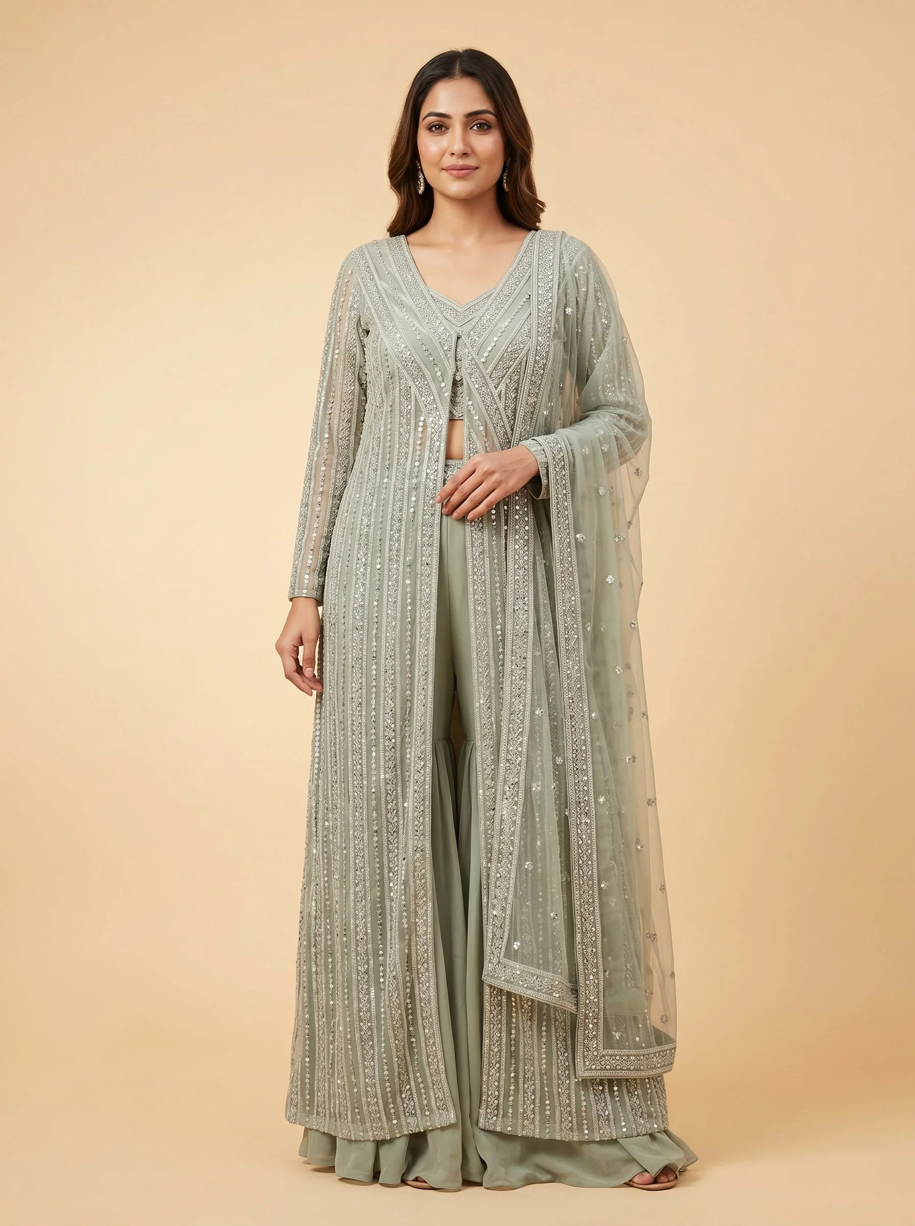 Grey Fade Palazzo Set