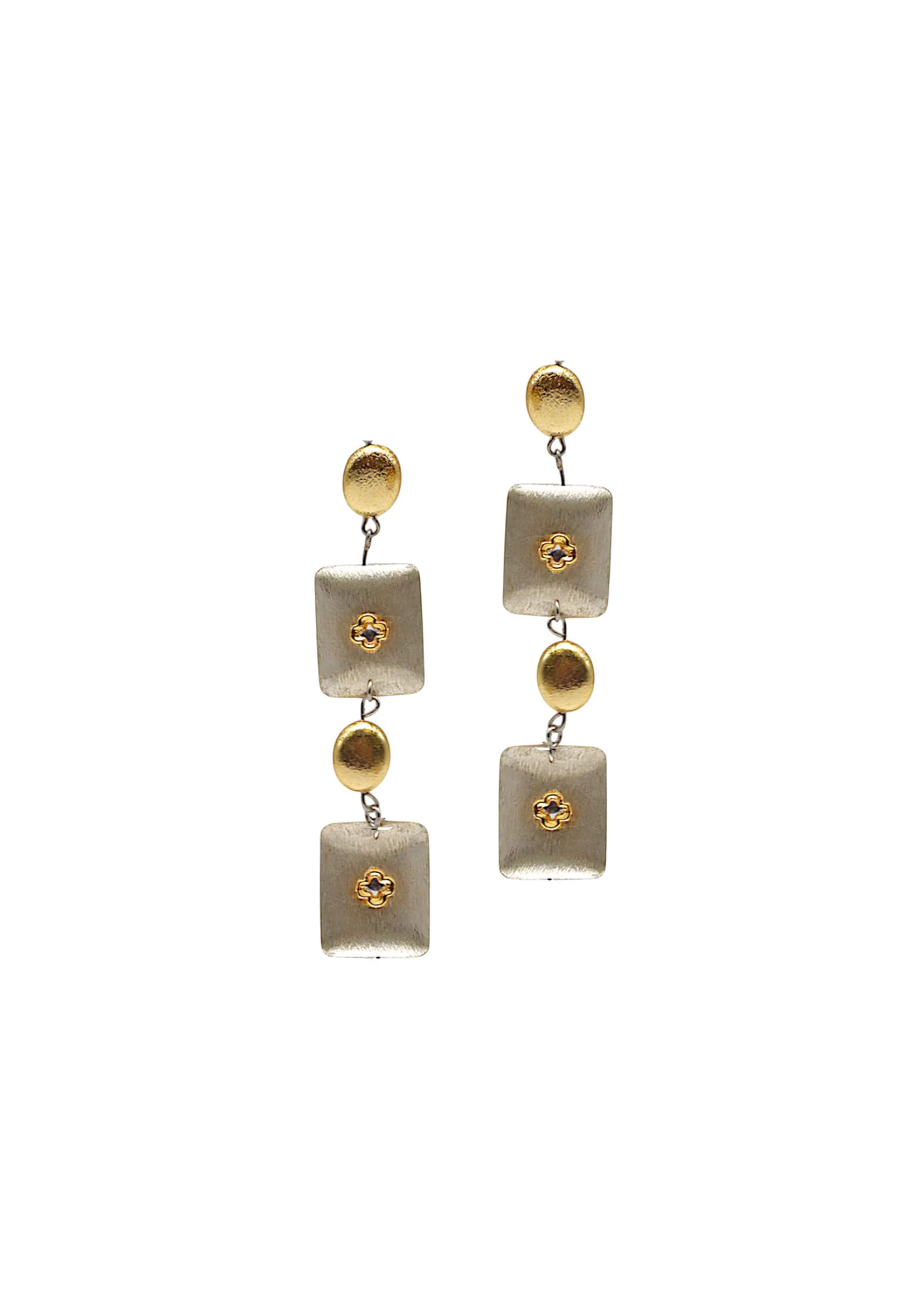 Grey Fusion Tiered Danglers - Image 2