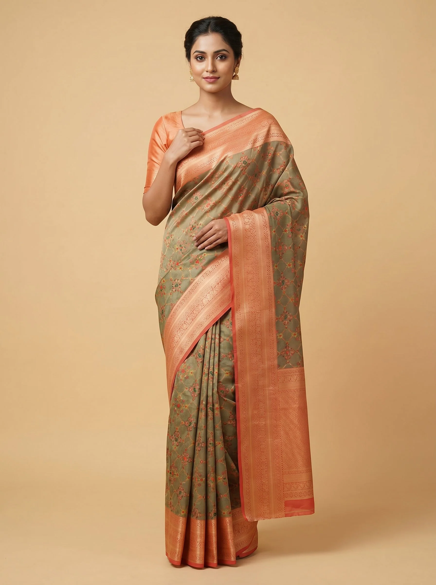 Grey Mist Charm Saree