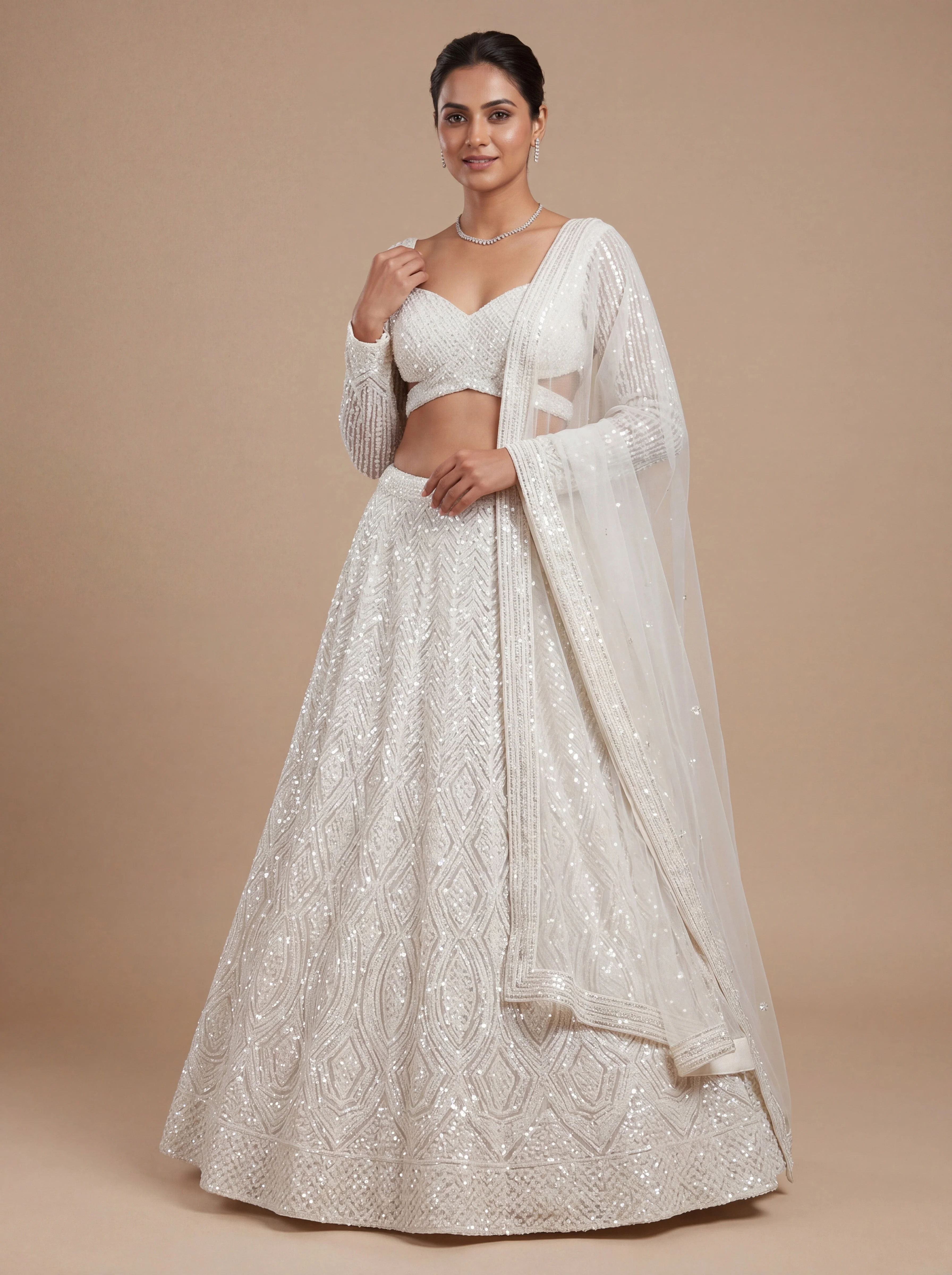 Ivory Bridal Contemporary Soft Glam Lehenga