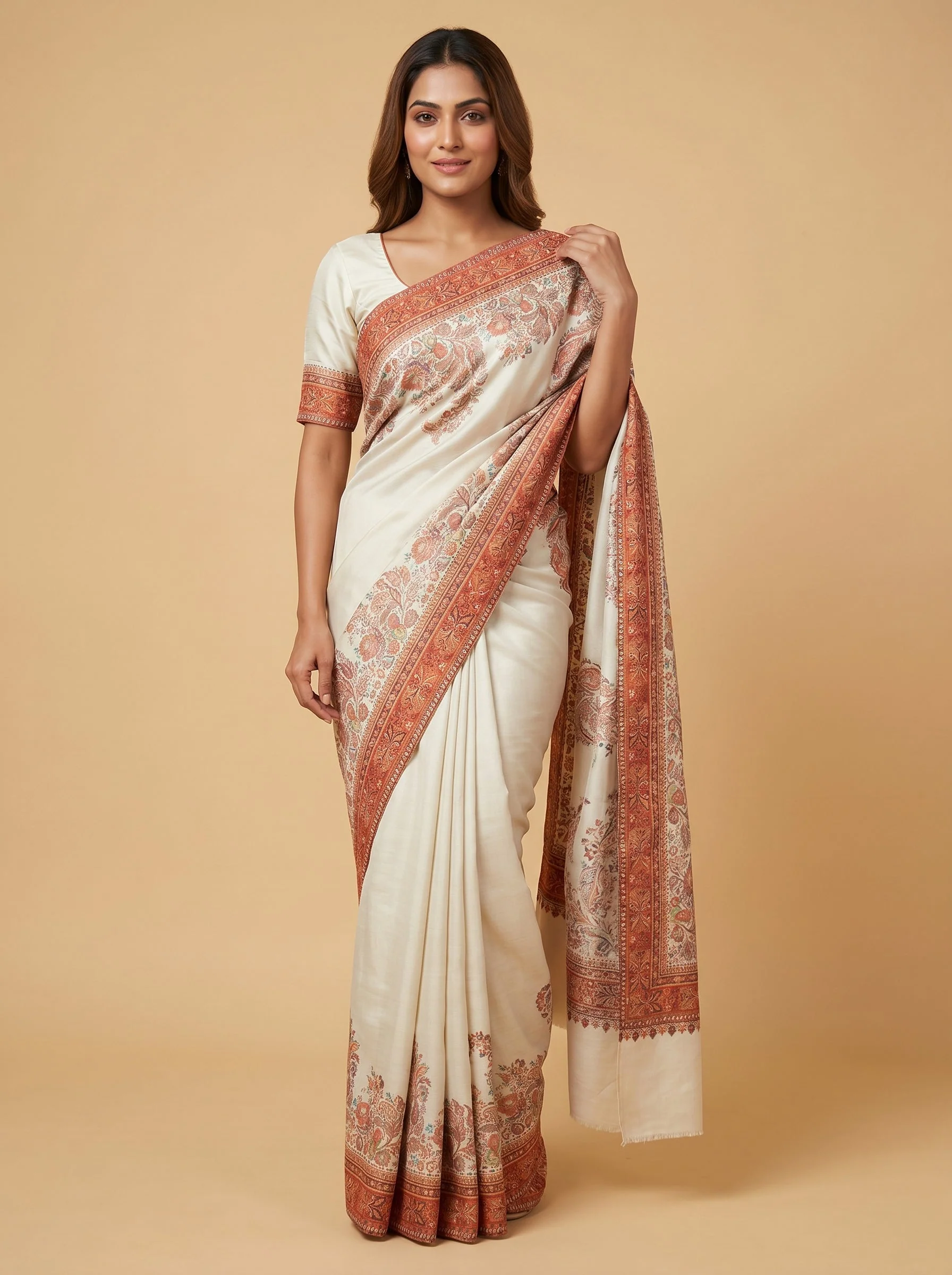 Ivory Soft Glow Saree