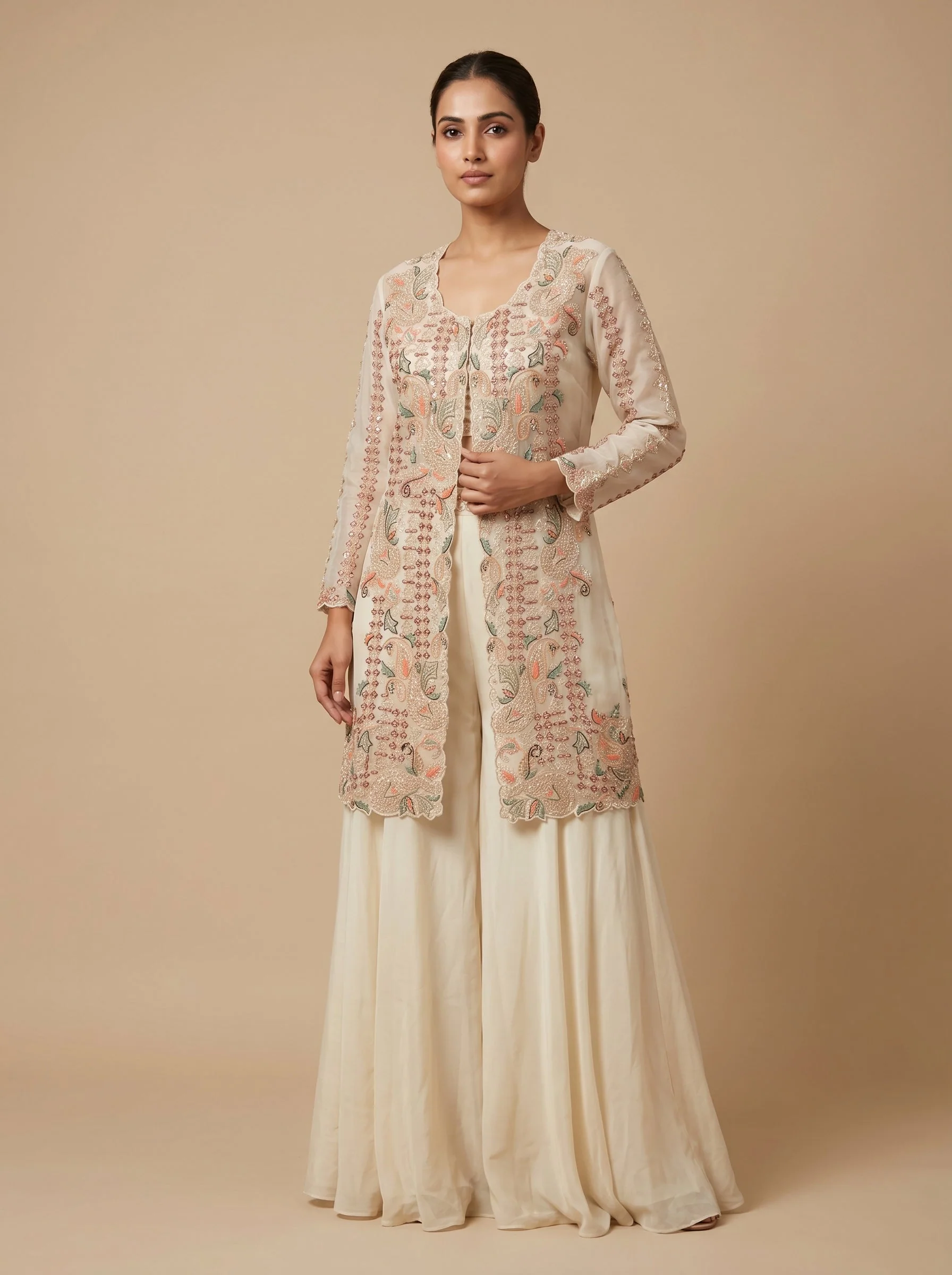Ivory Touch Palazzo Set