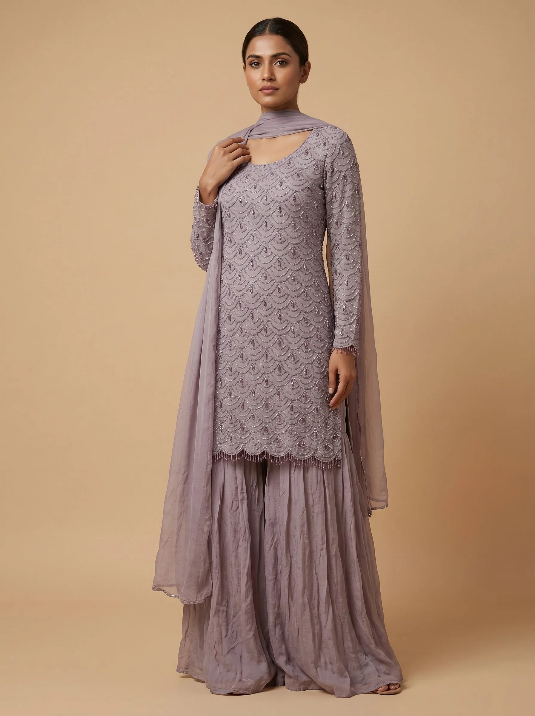 Lavender Bloom Palazzo Set
