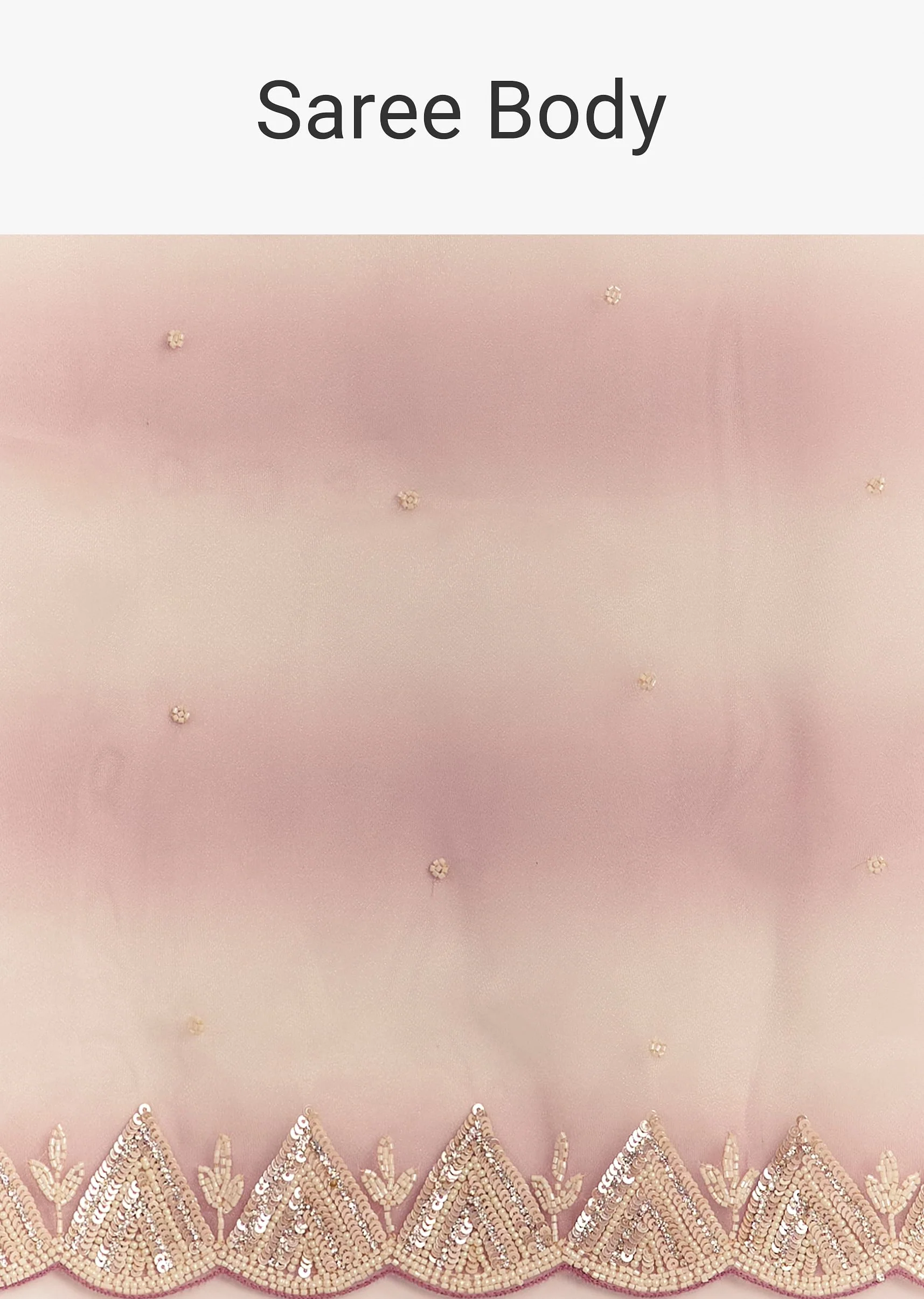 Lavender Shibori Organza Saree With Cutwork Scallop Embroidered Border - Image 9