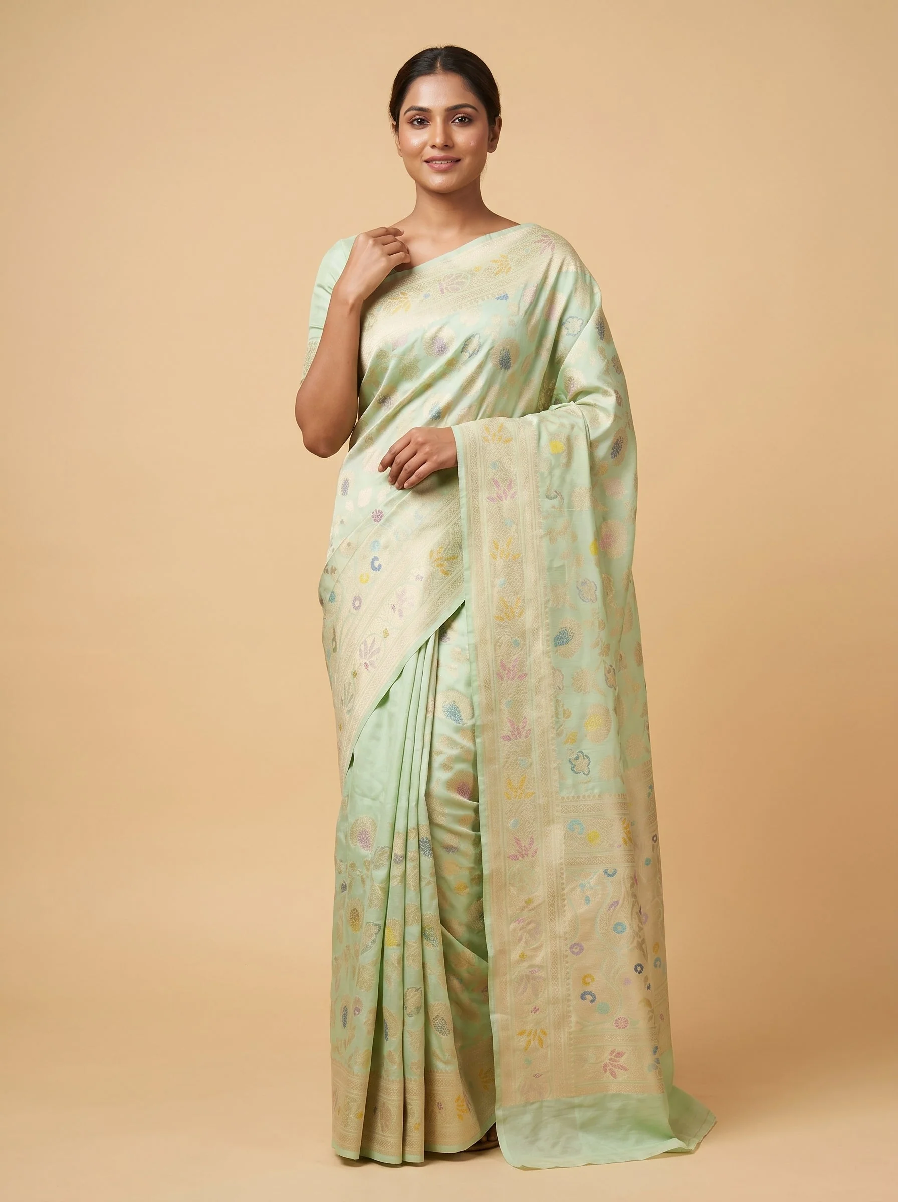 Light Green Handloom Saree