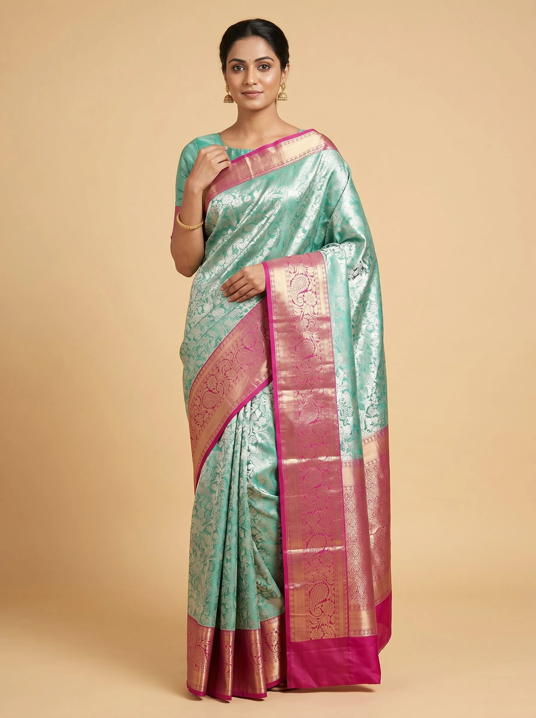 Light Green Soft Handloom Saree