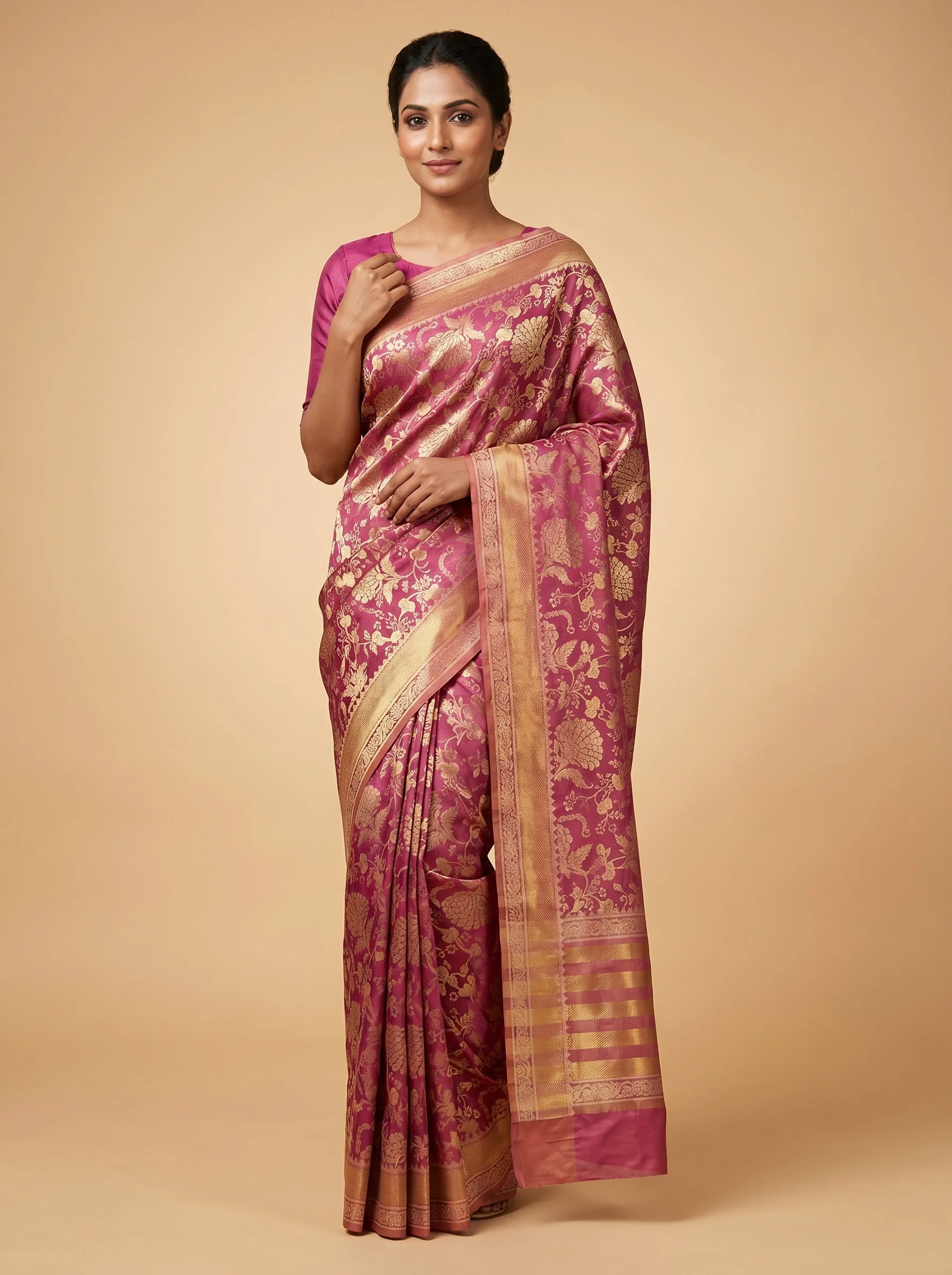 Light Lavender Airy Grace Handloom Saree