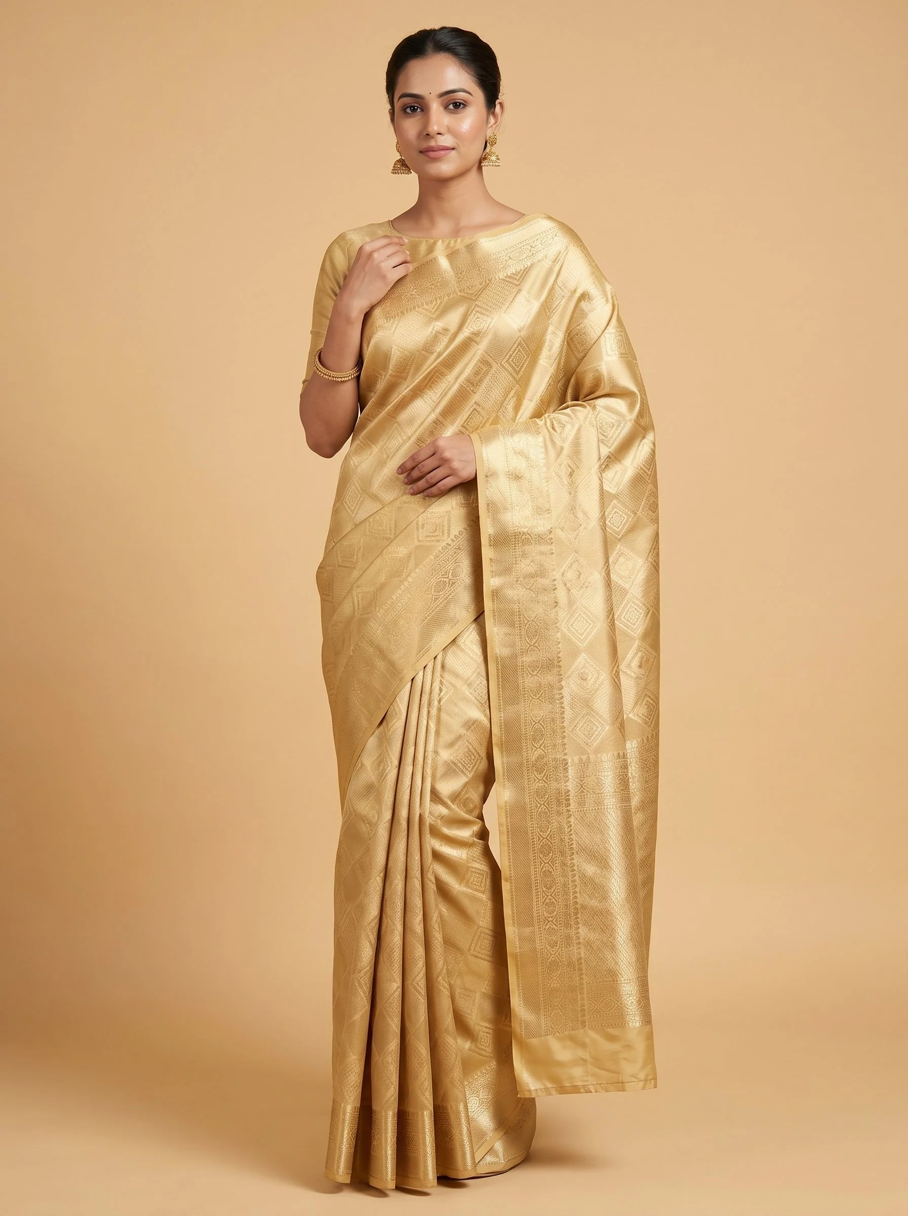 Light Lemon Zesty Handloom Saree