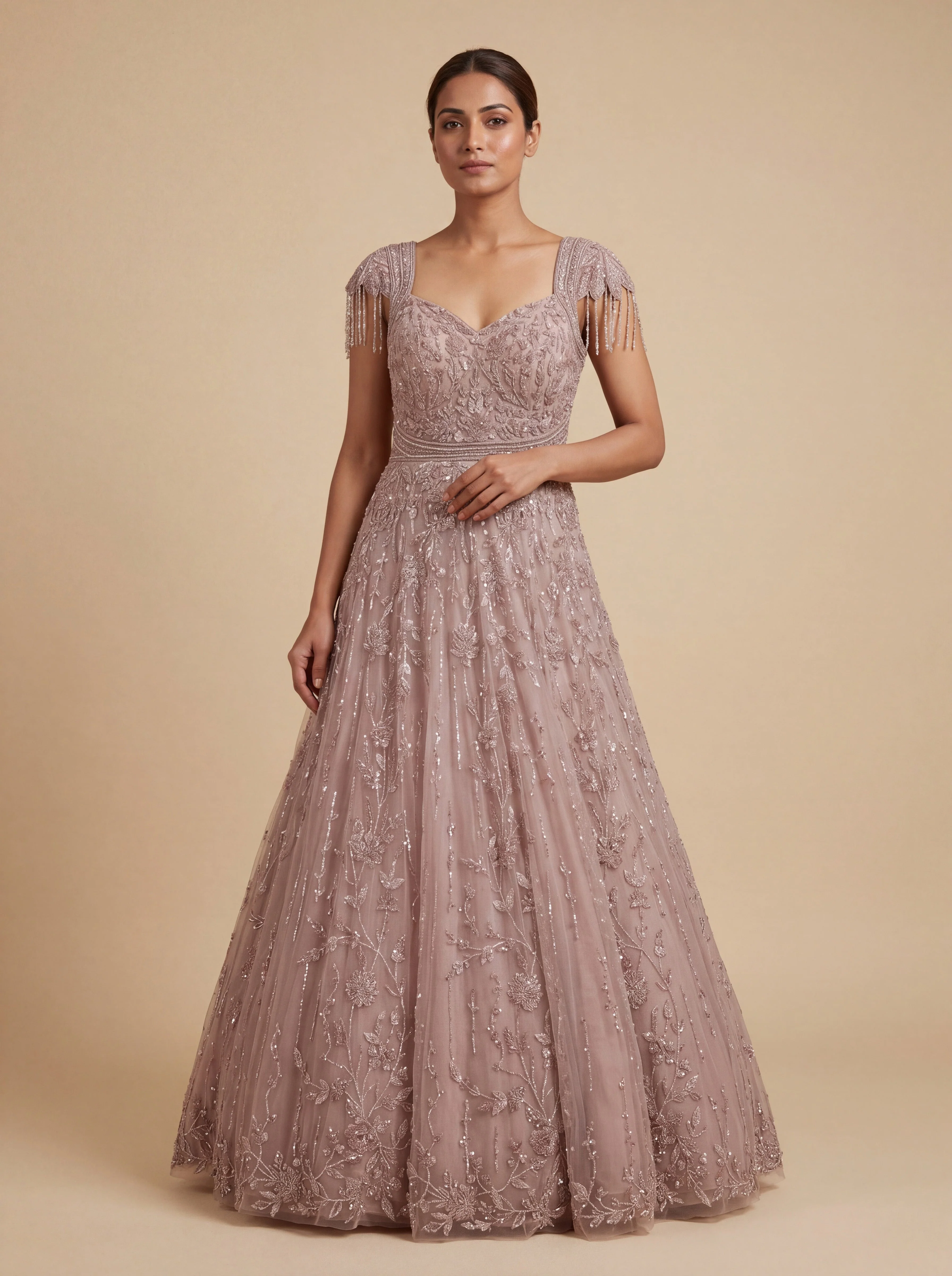 Light Pink Contemporary Gown