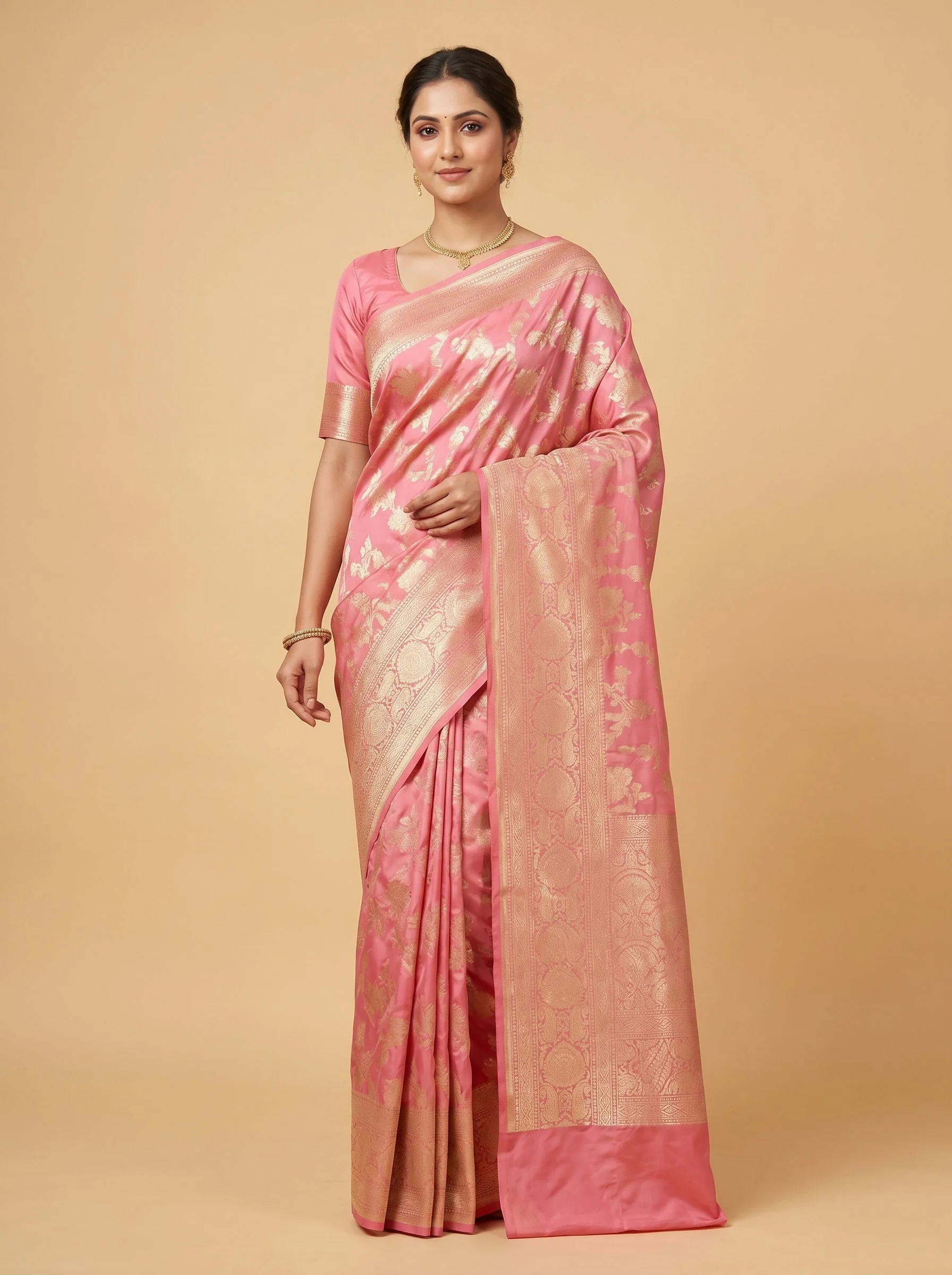 Light Pink Tender Glow Handloom Saree