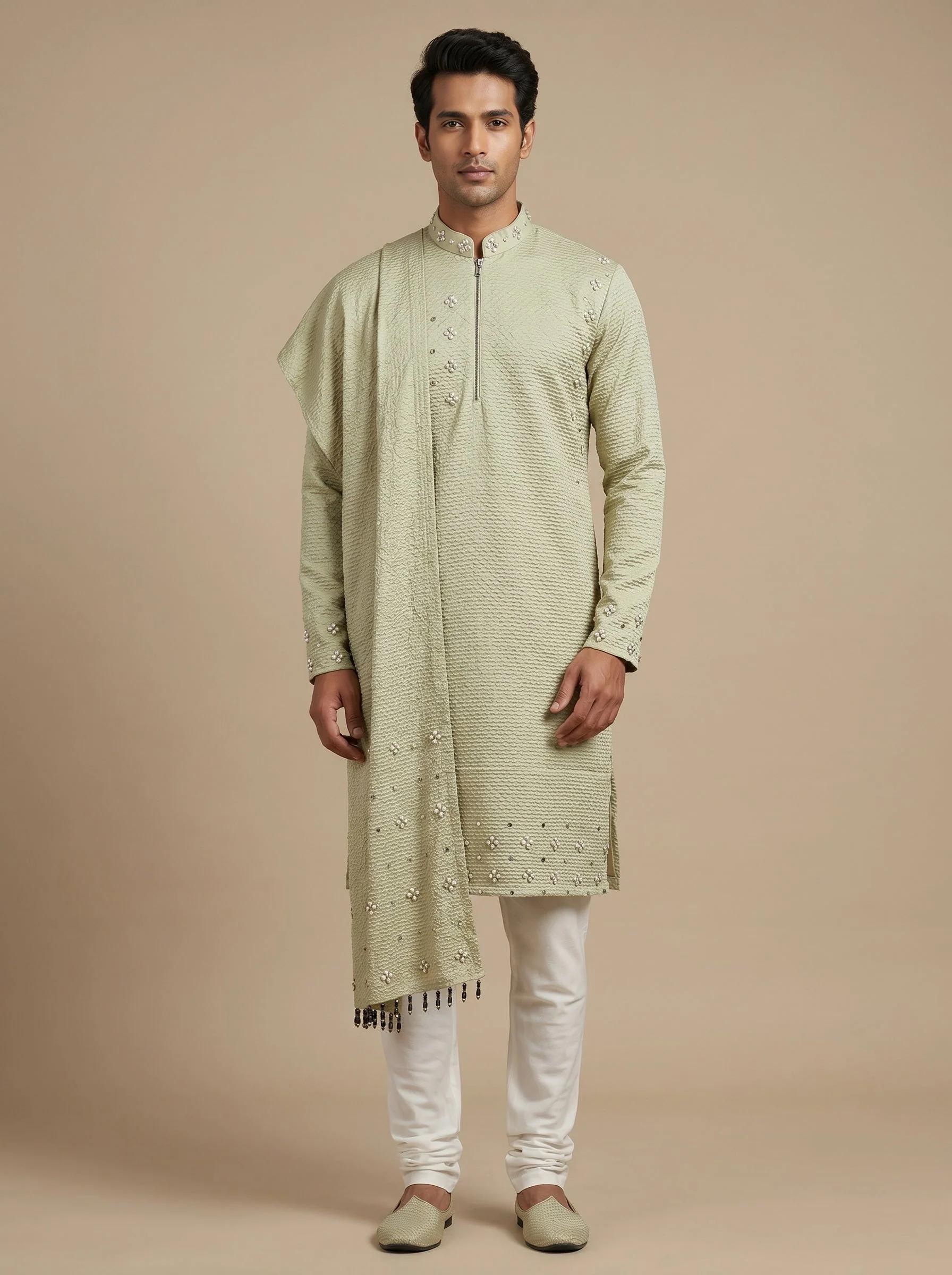 Lime Green Kurta Set