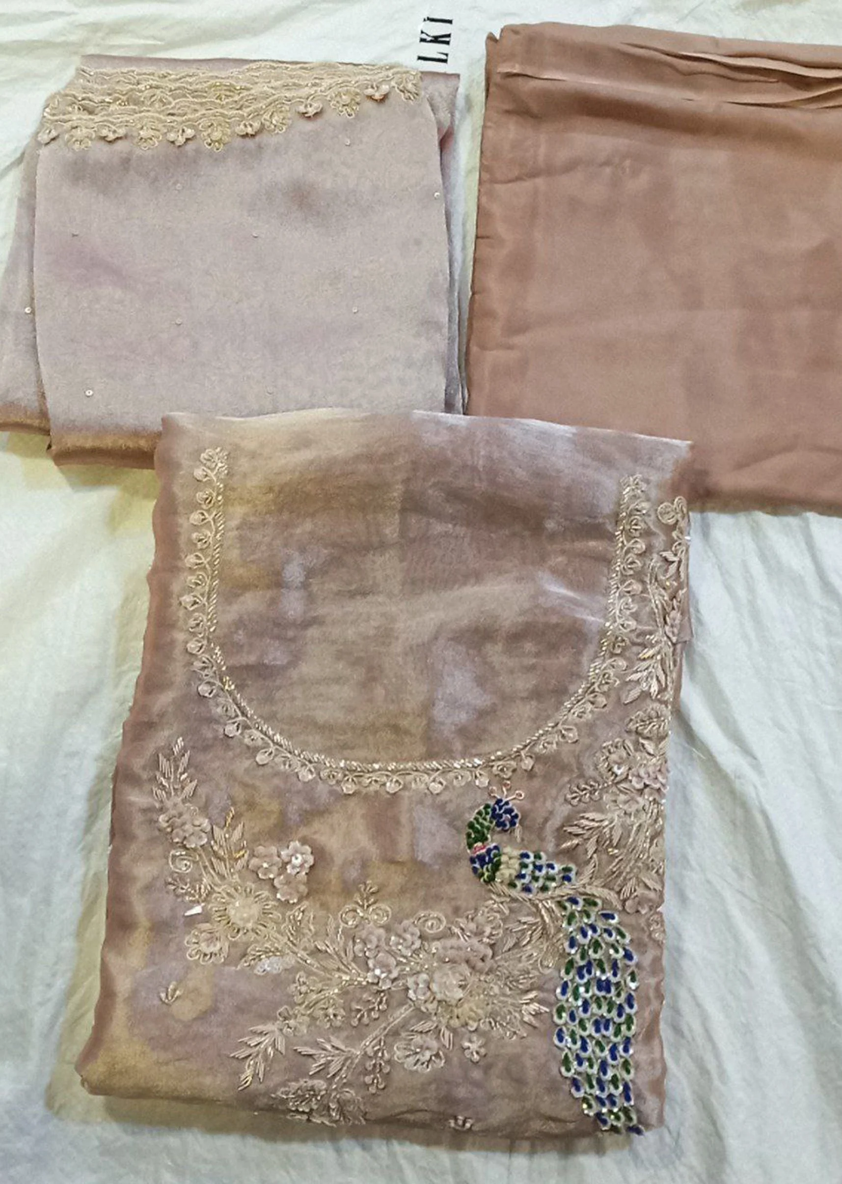 Lush Pink Dress Material