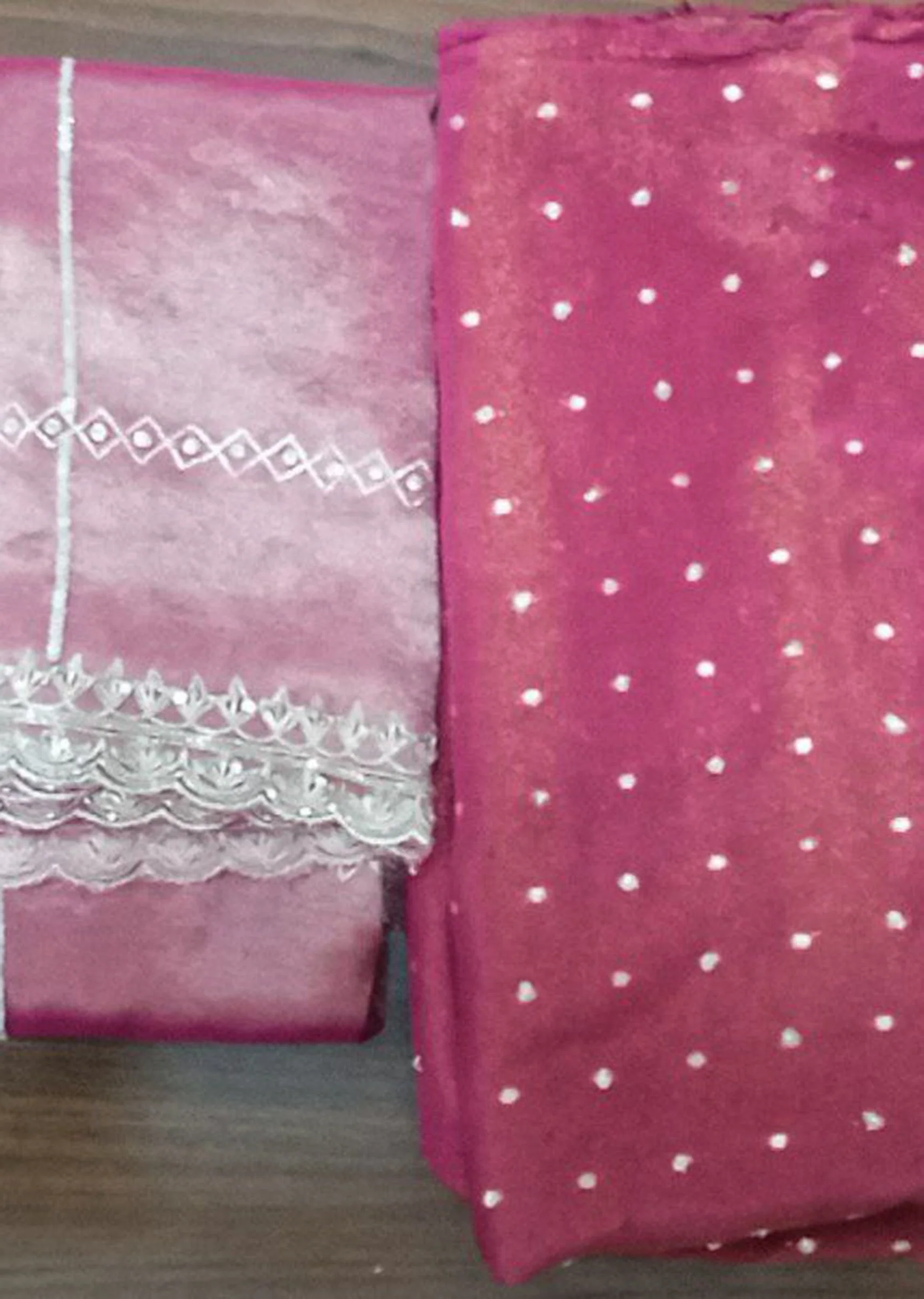 Magenta Burst Dress Material