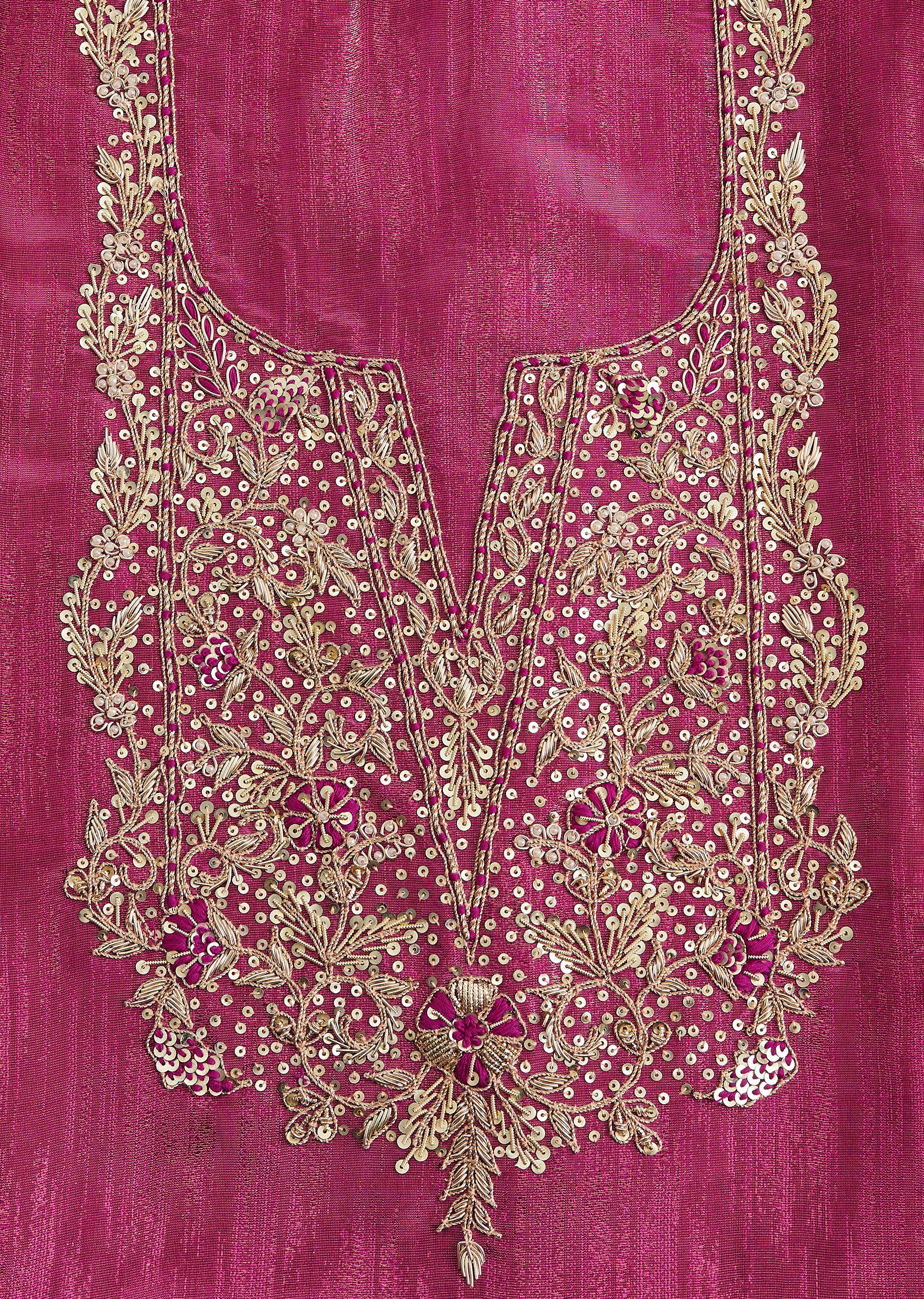 Magenta Chanderi Suit - Image 4