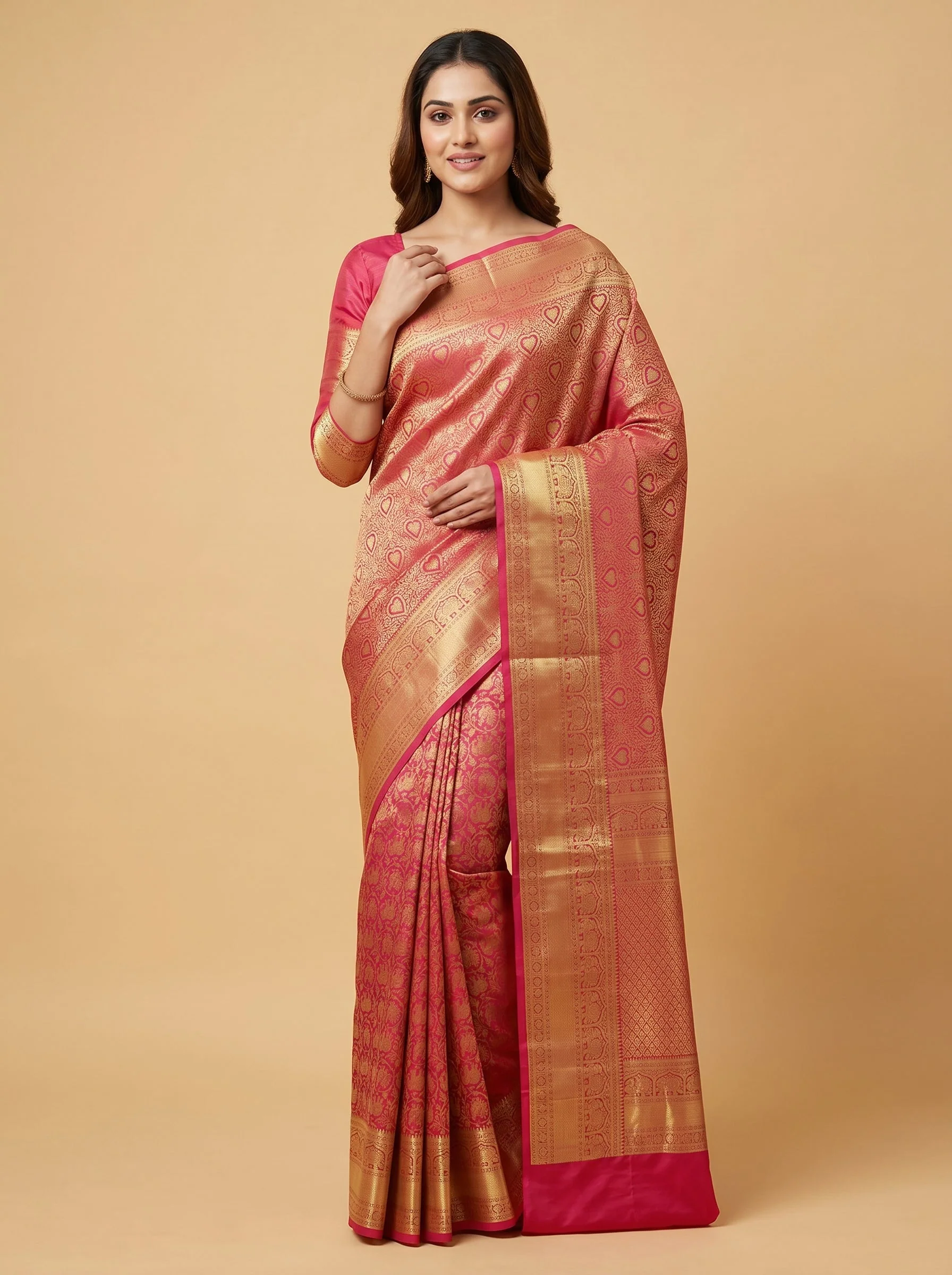 Magenta Statement Handloom Saree