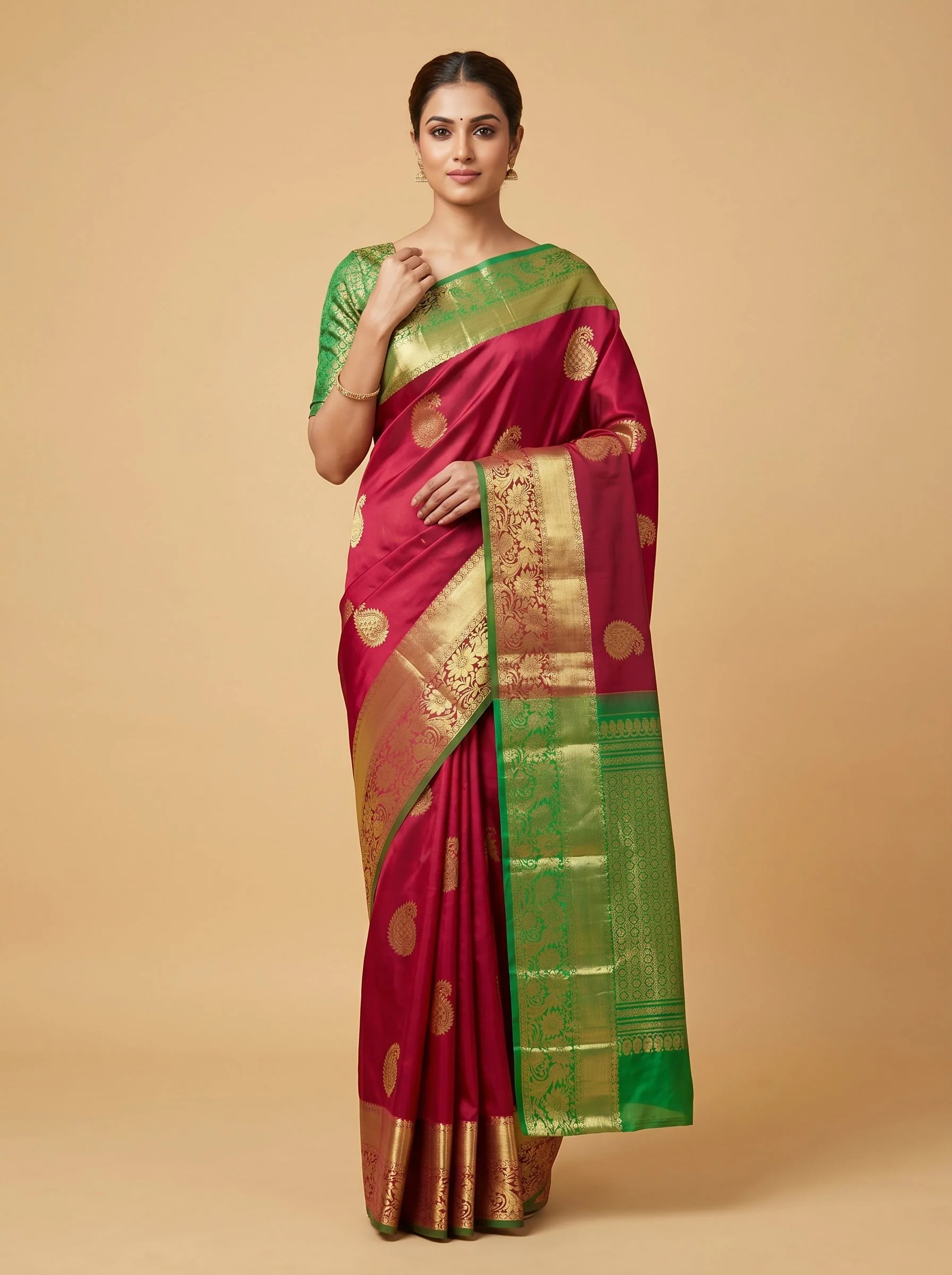 Maroon Depth Handloom Saree