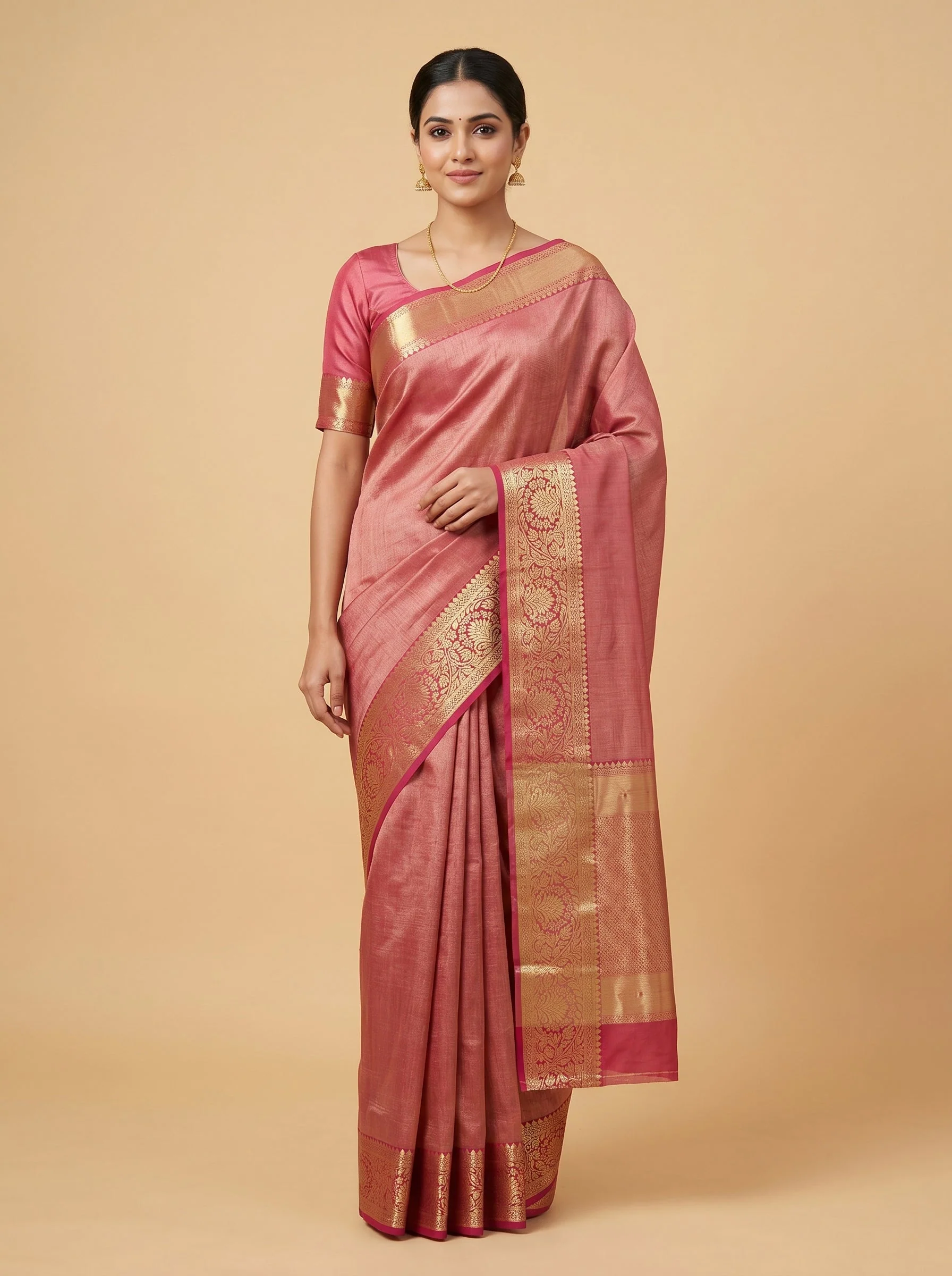 Maroon Heritage Weave Handloom Saree