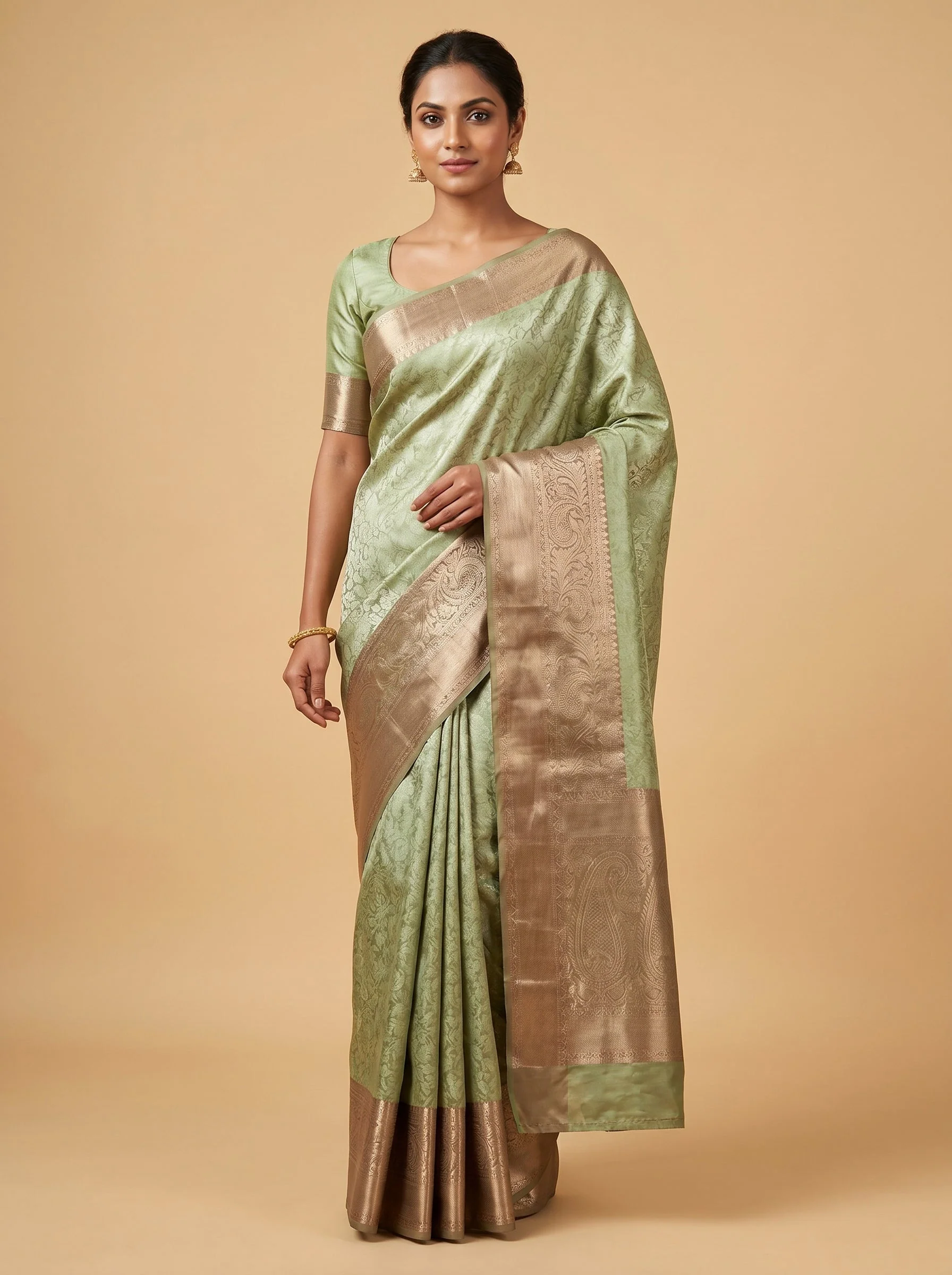 Mauve Silver Handloom Saree