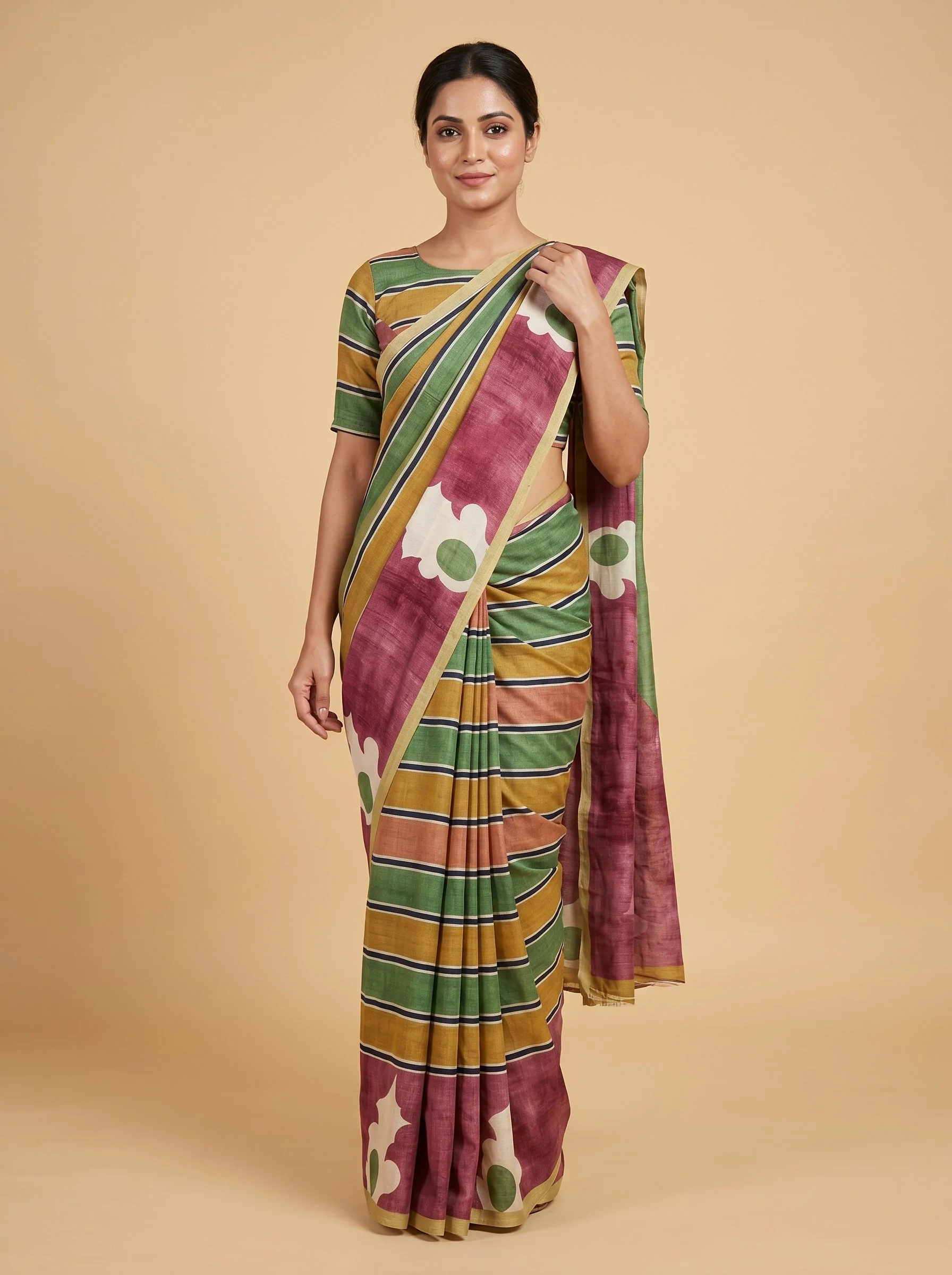 Mauve Subtle Tone Handloom Saree