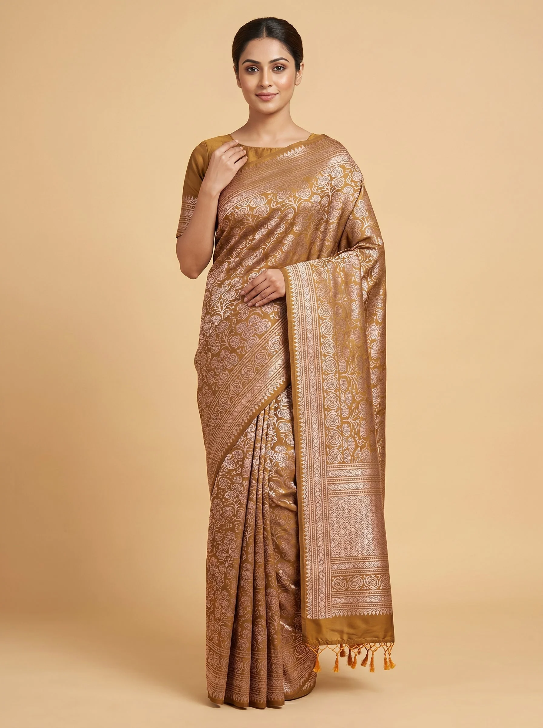 Meadow Touch Green Handloom Saree