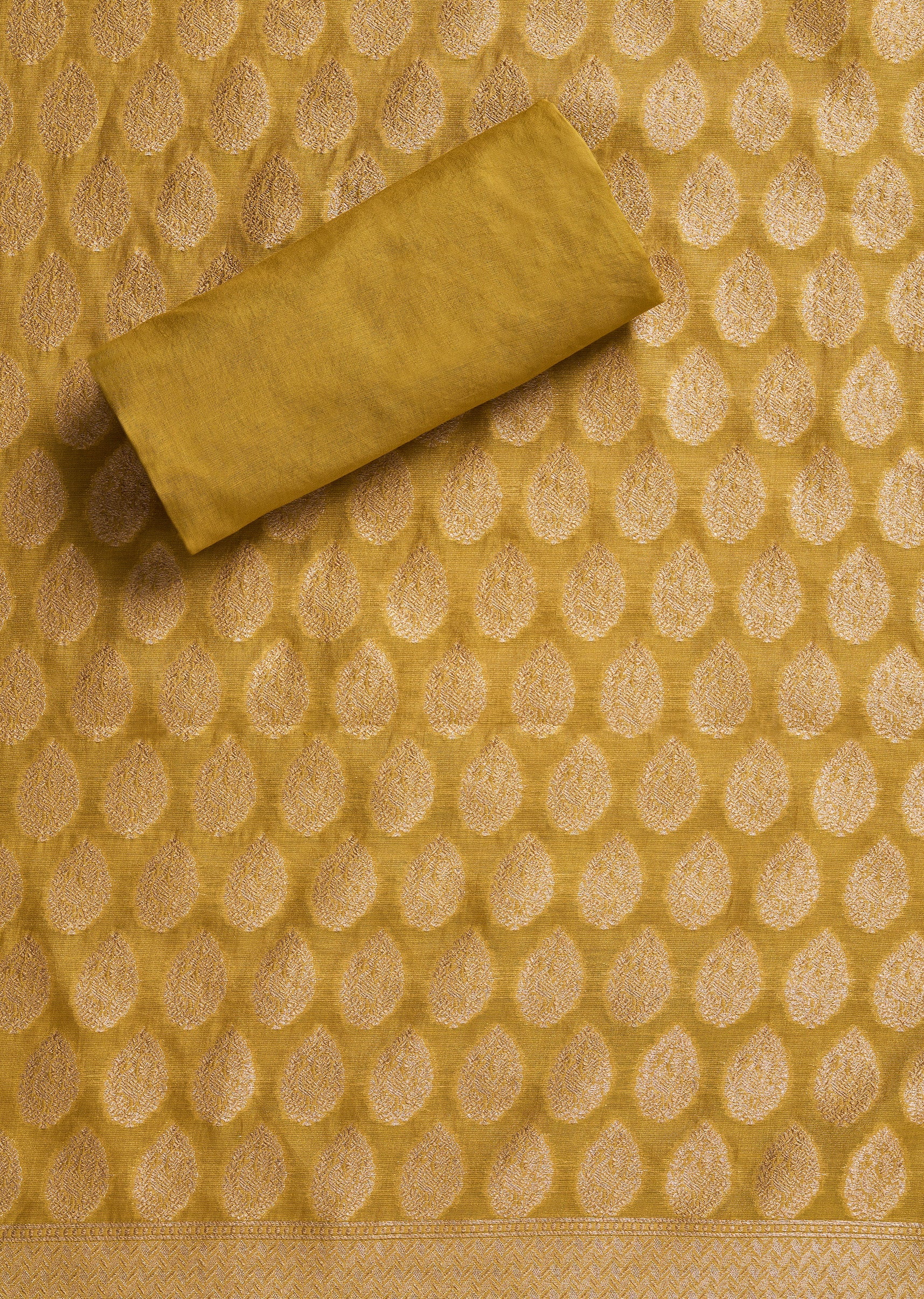 Mehendi Green Chanderi Suit - Image 3