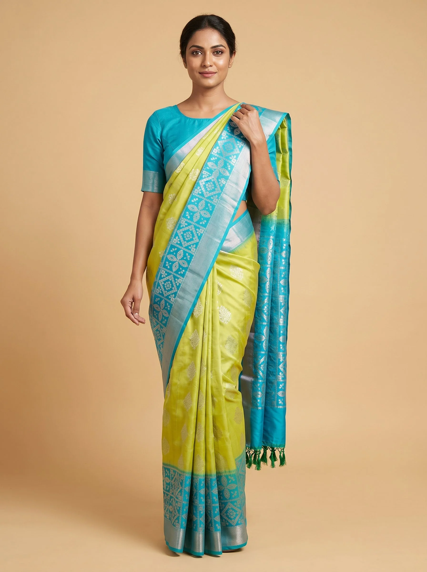 Mehendi Green Earthloom Handloom Saree
