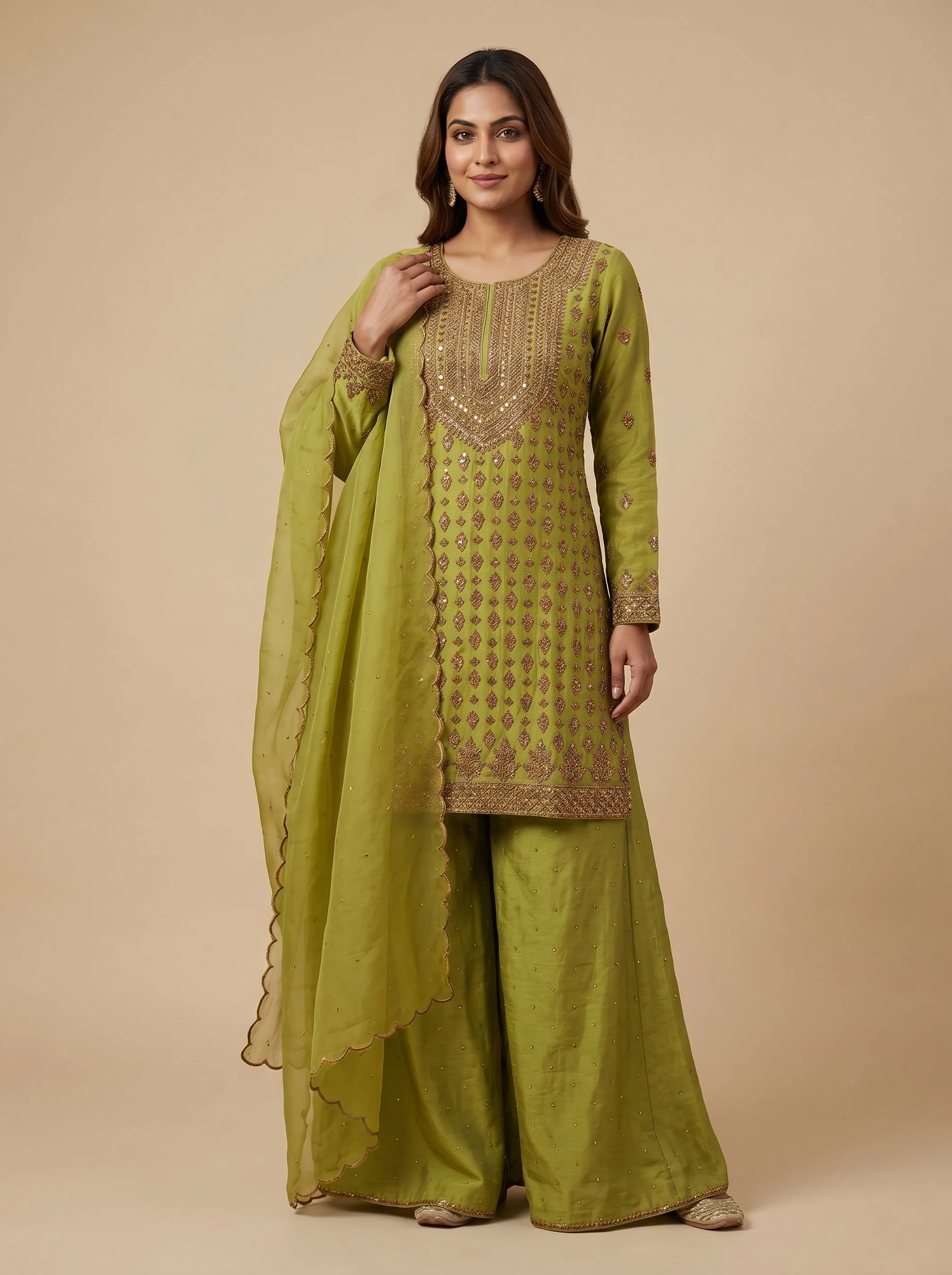 Mehendi Green Palazzo