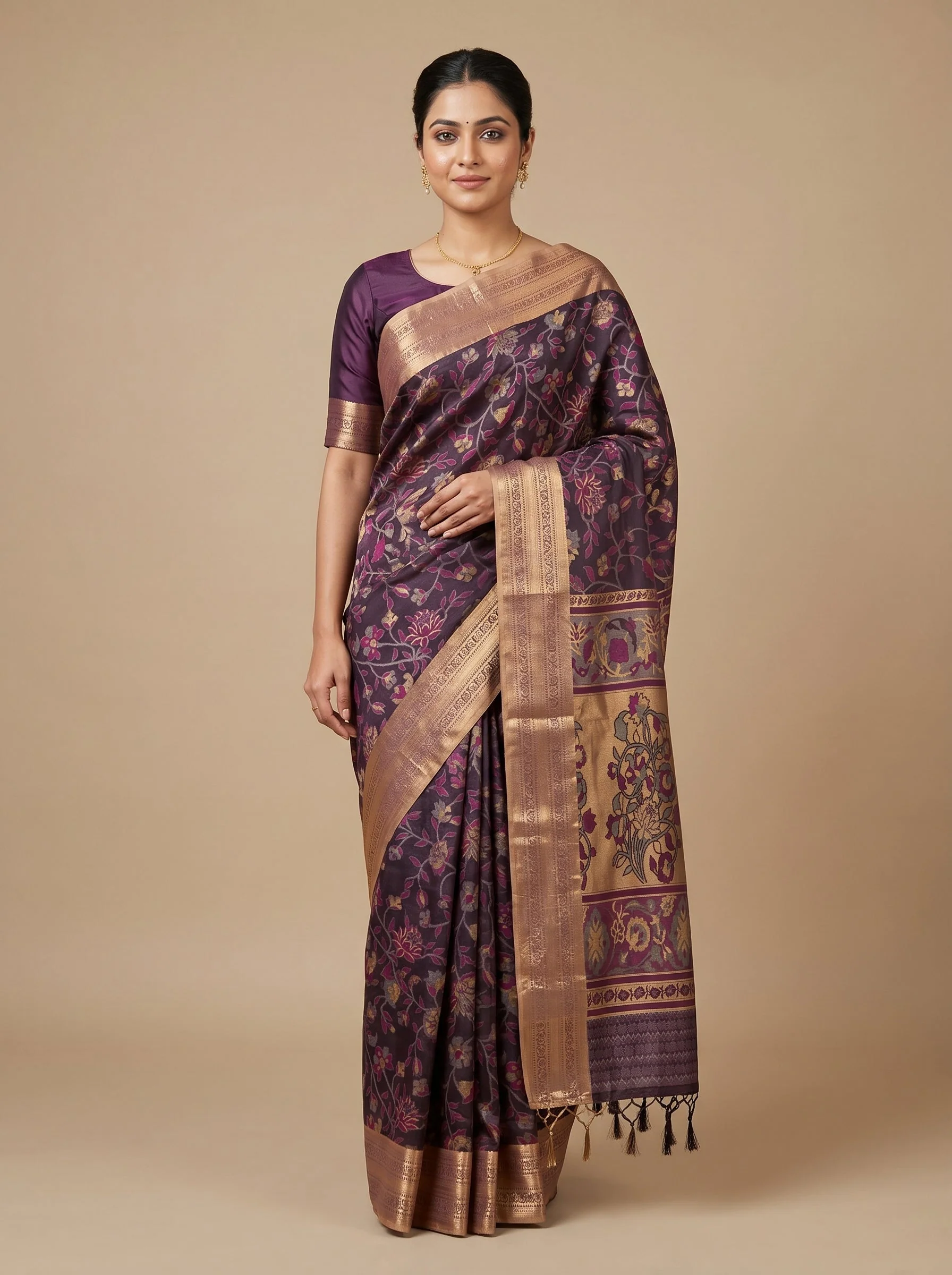 Midnight Black Essence Saree