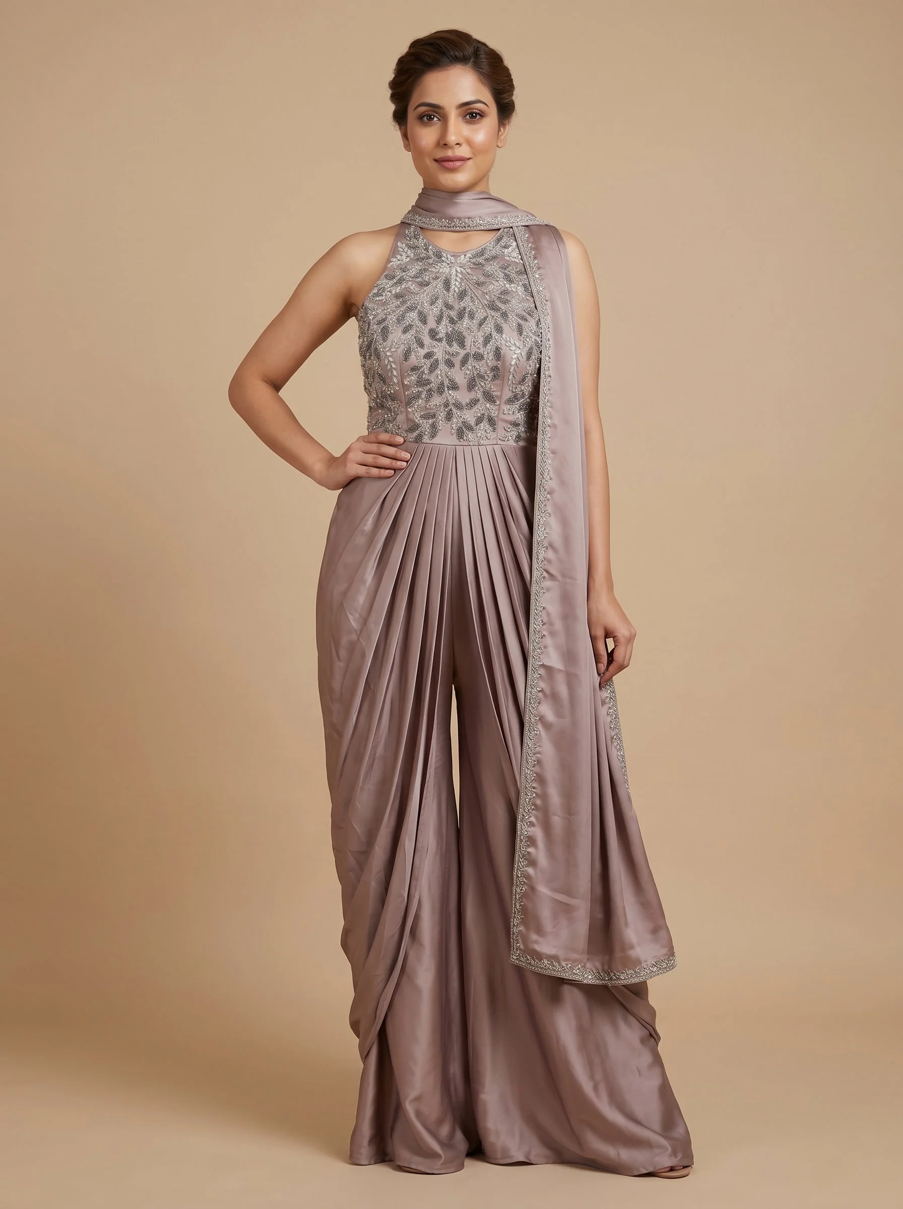 Misty Mauve Anarkali