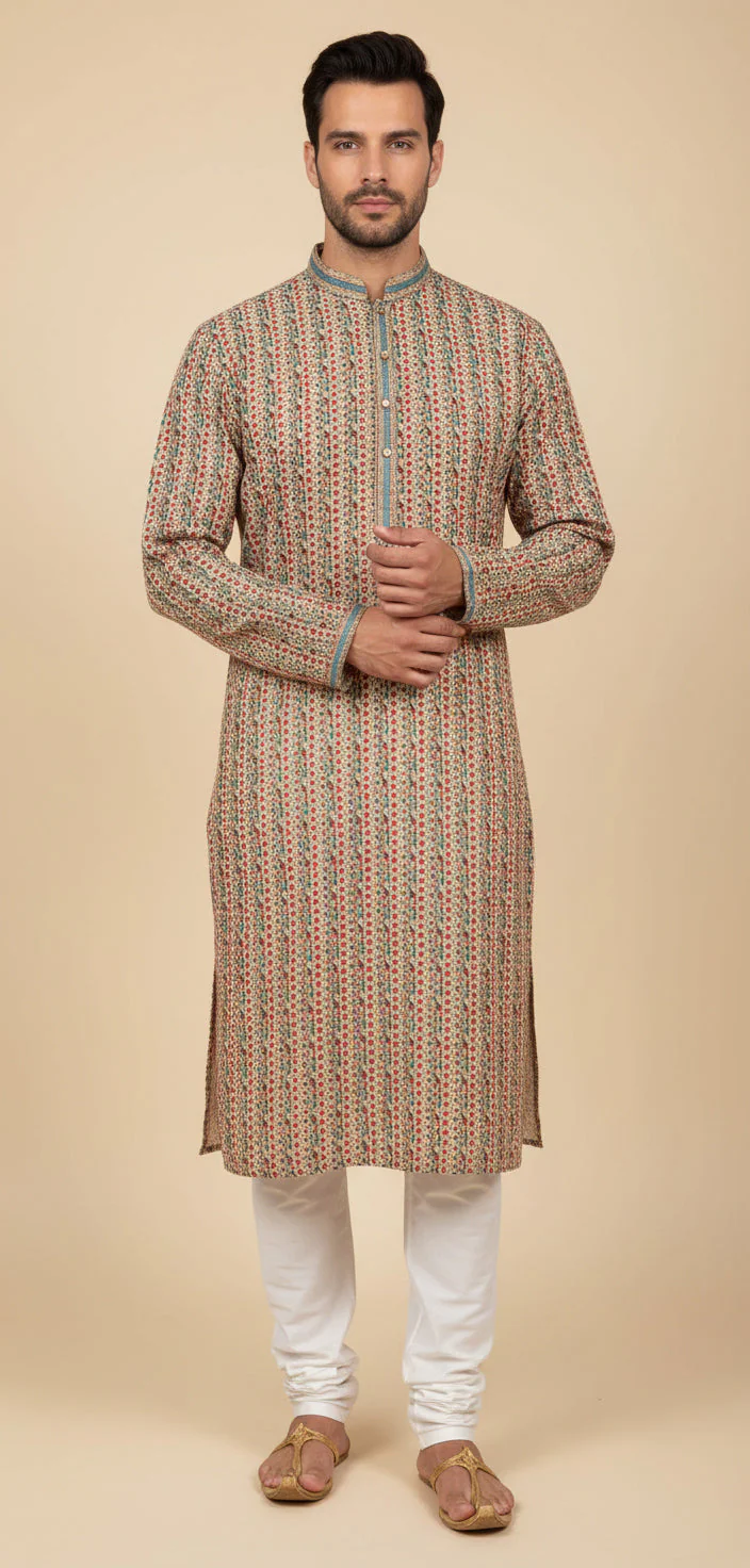 Multi Color Designer Kurta Set - Image 2