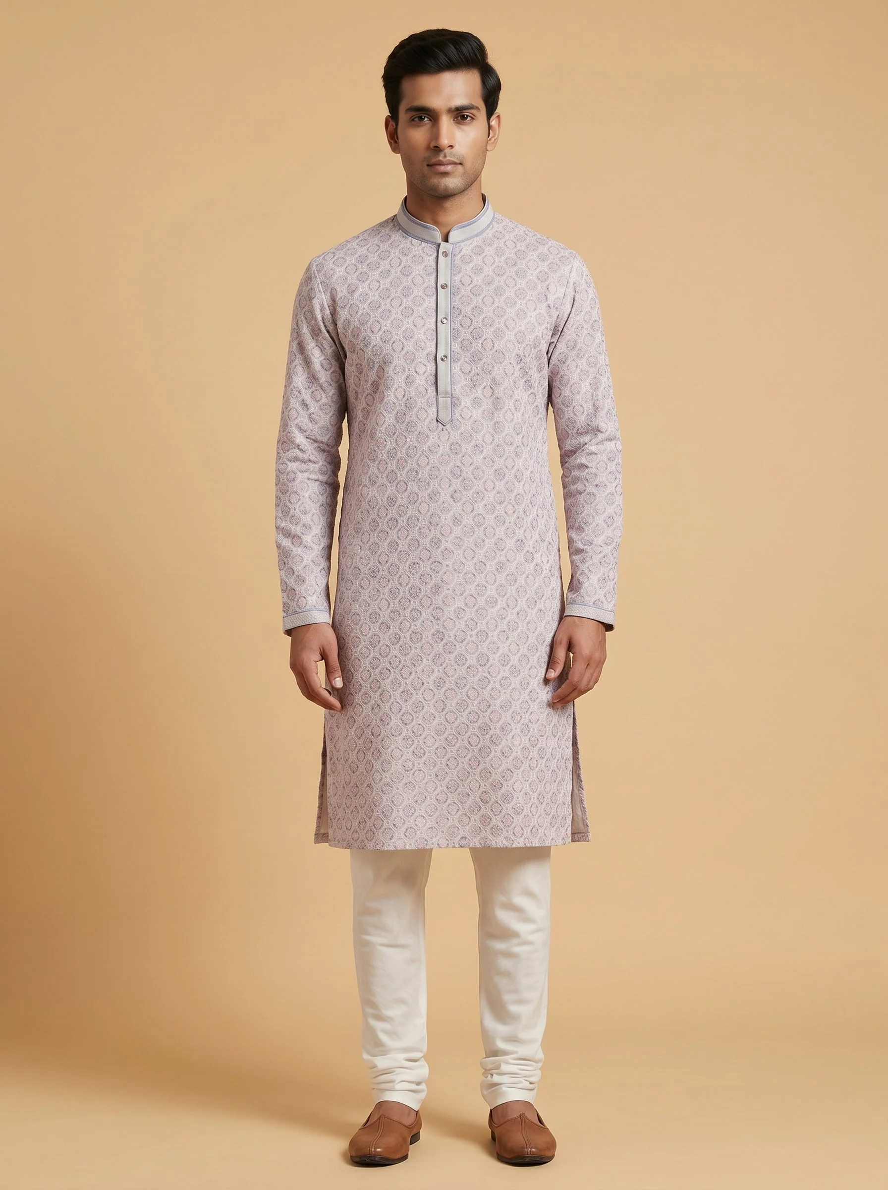 Multi Color Printed Kurta Set