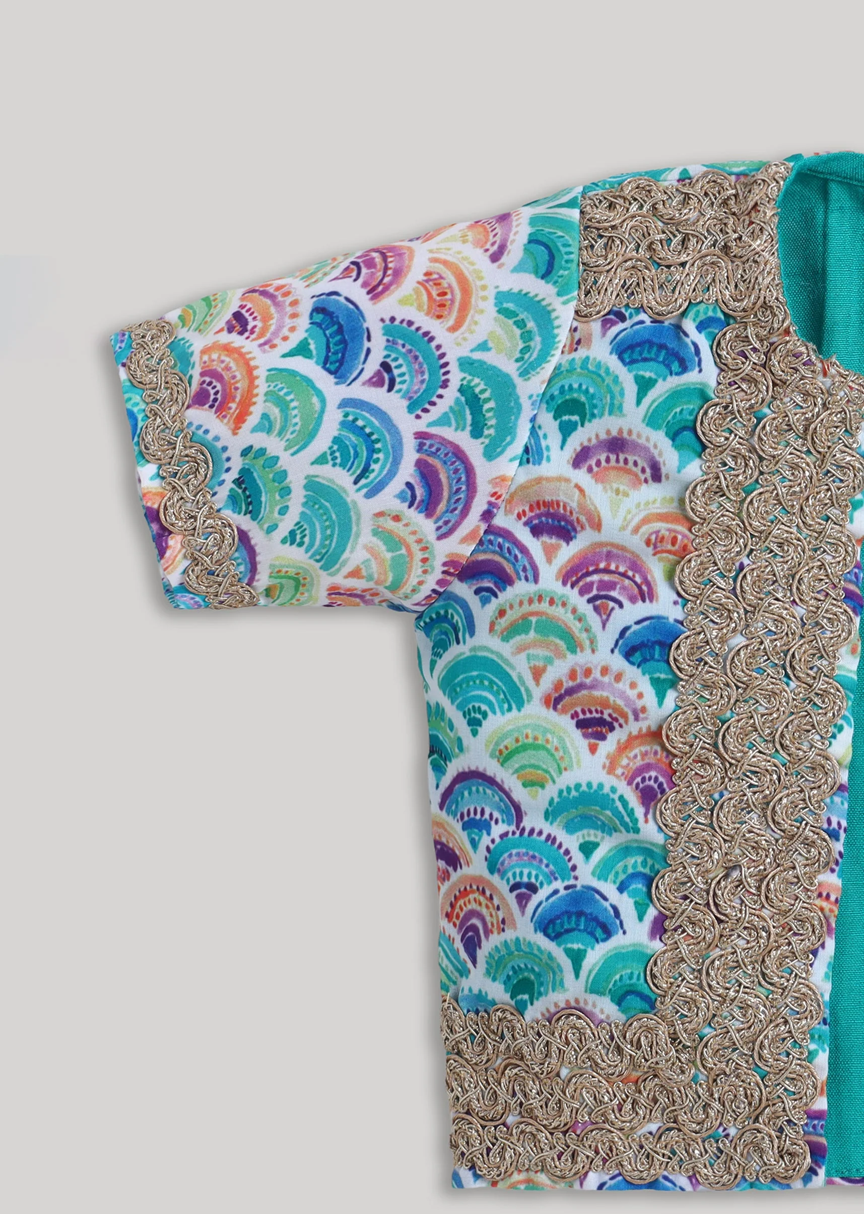 Multi Colour Girls Lehenga Set - Image 6