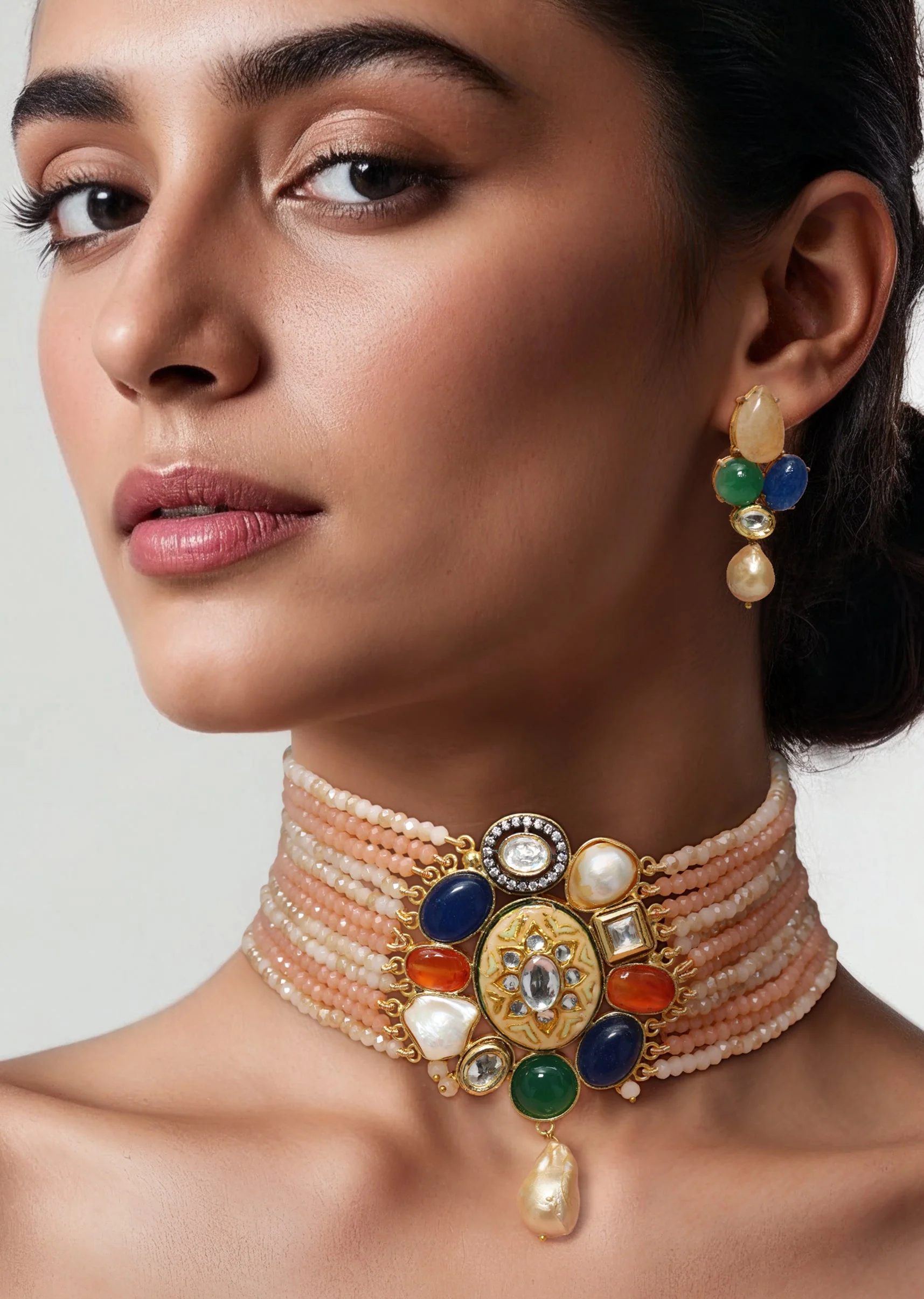 Multi Fusion Necklace And Earring Sets