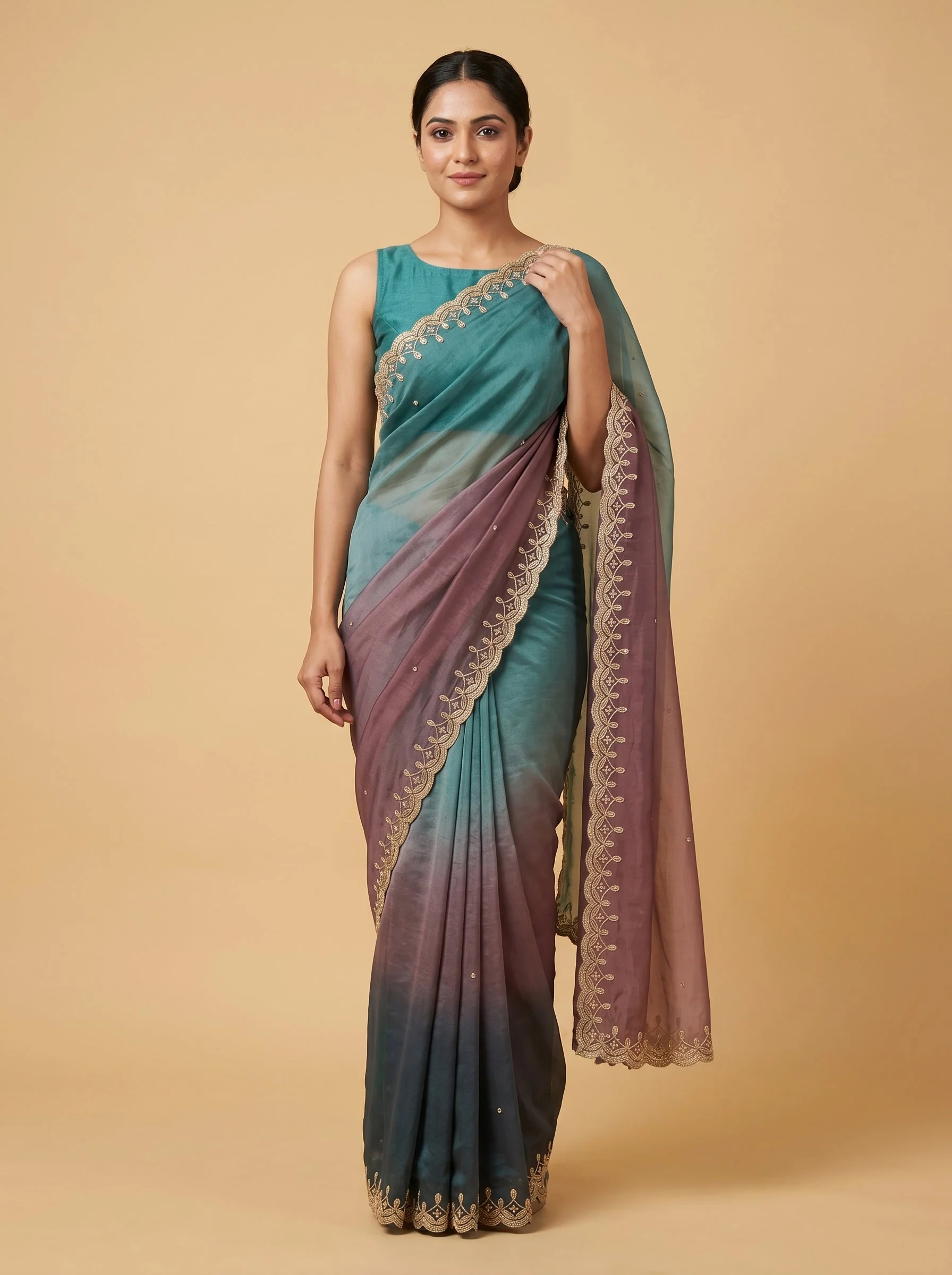 Multicolor Radiance Flow Saree