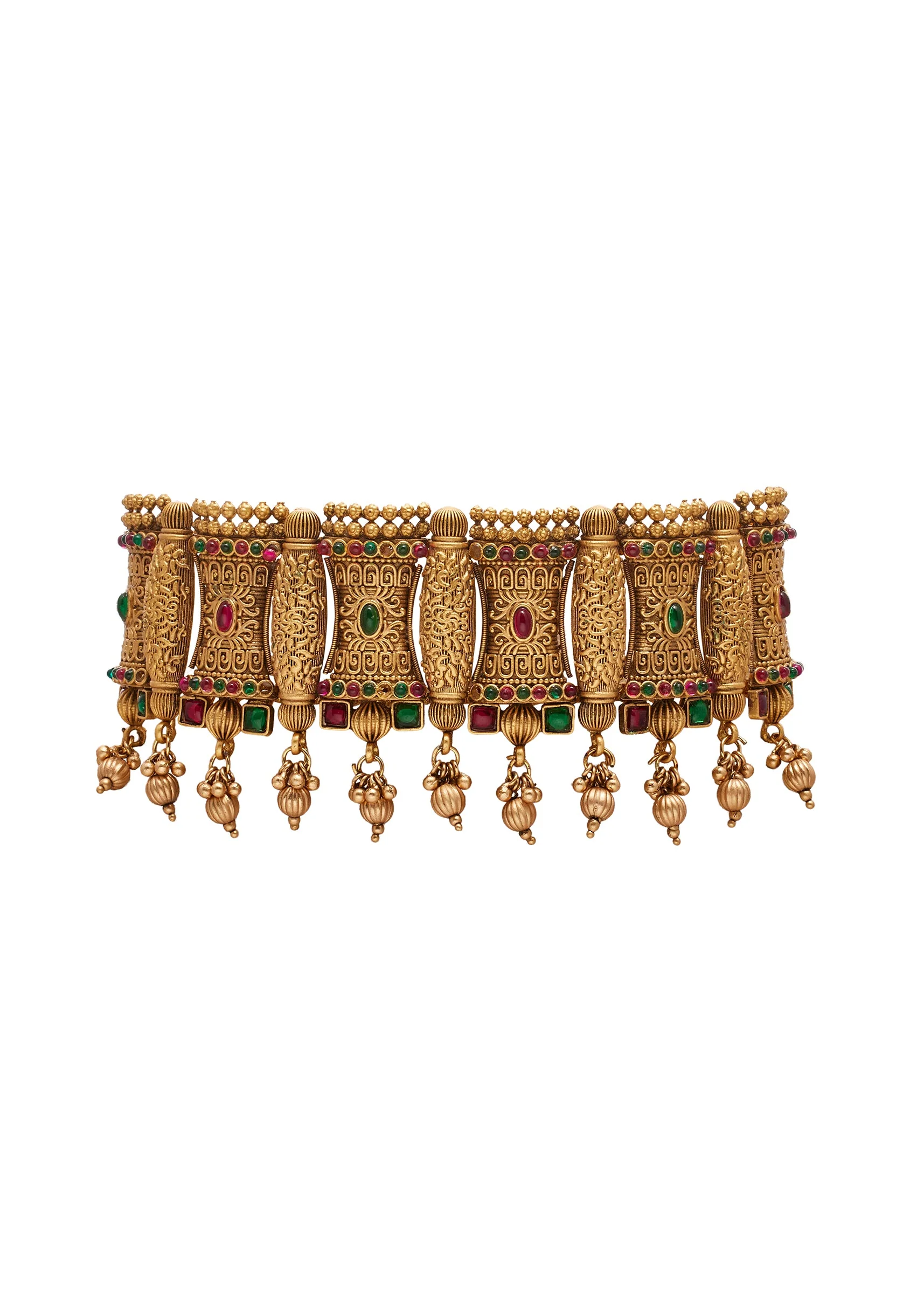 Multicolor Stone Necklace Set - Image 2