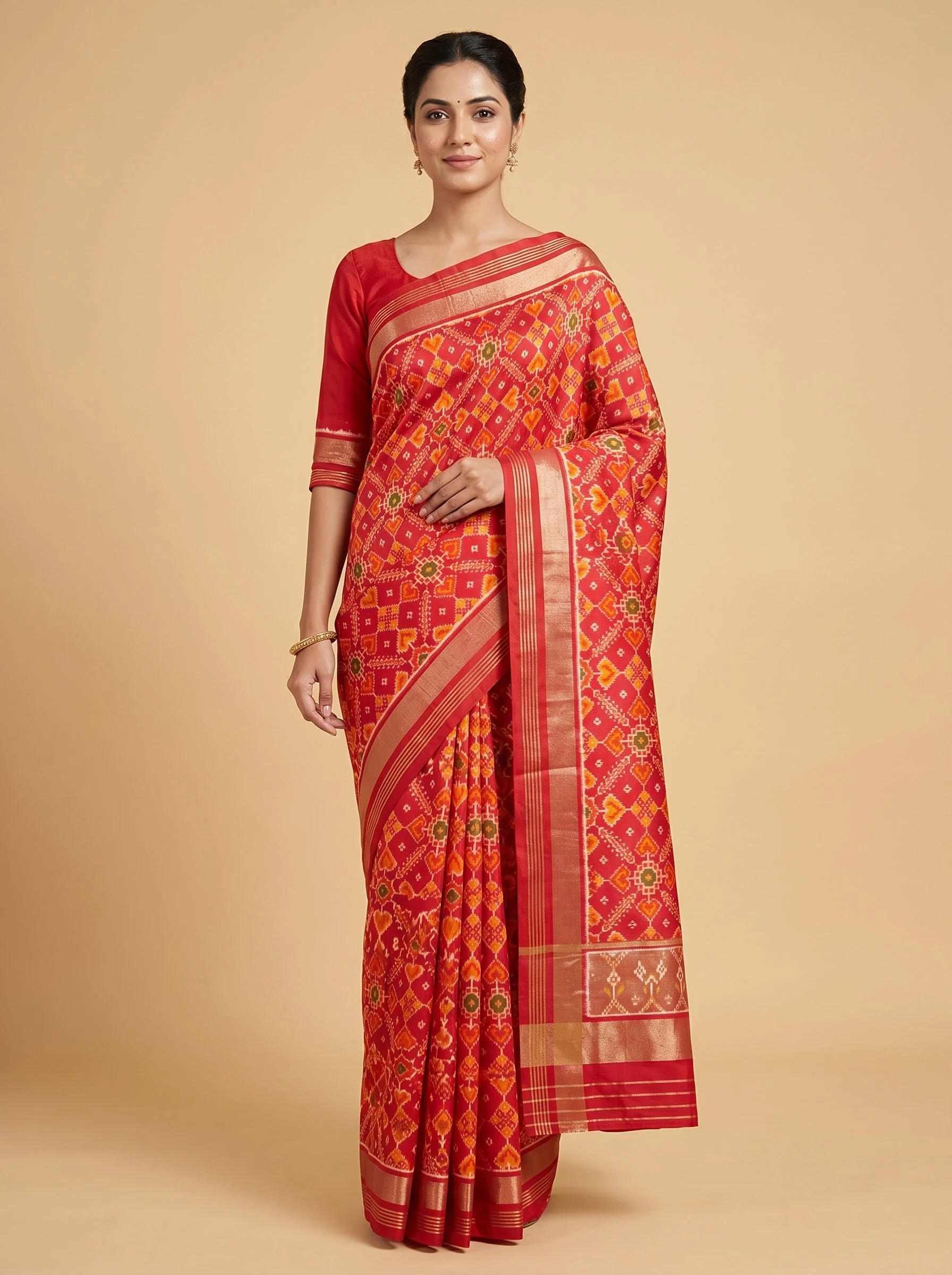 Mustard Golden Loom Handloom Saree