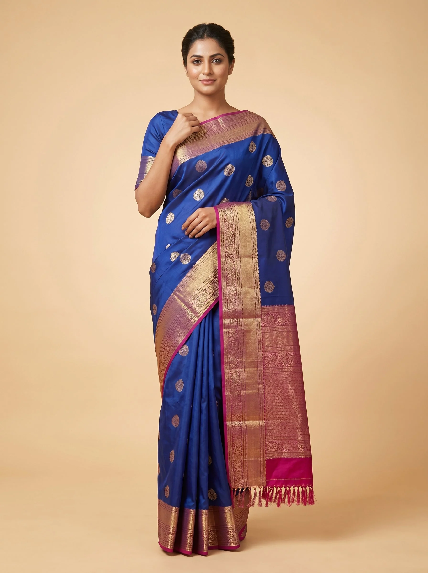 Navy Blue Essence Saree
